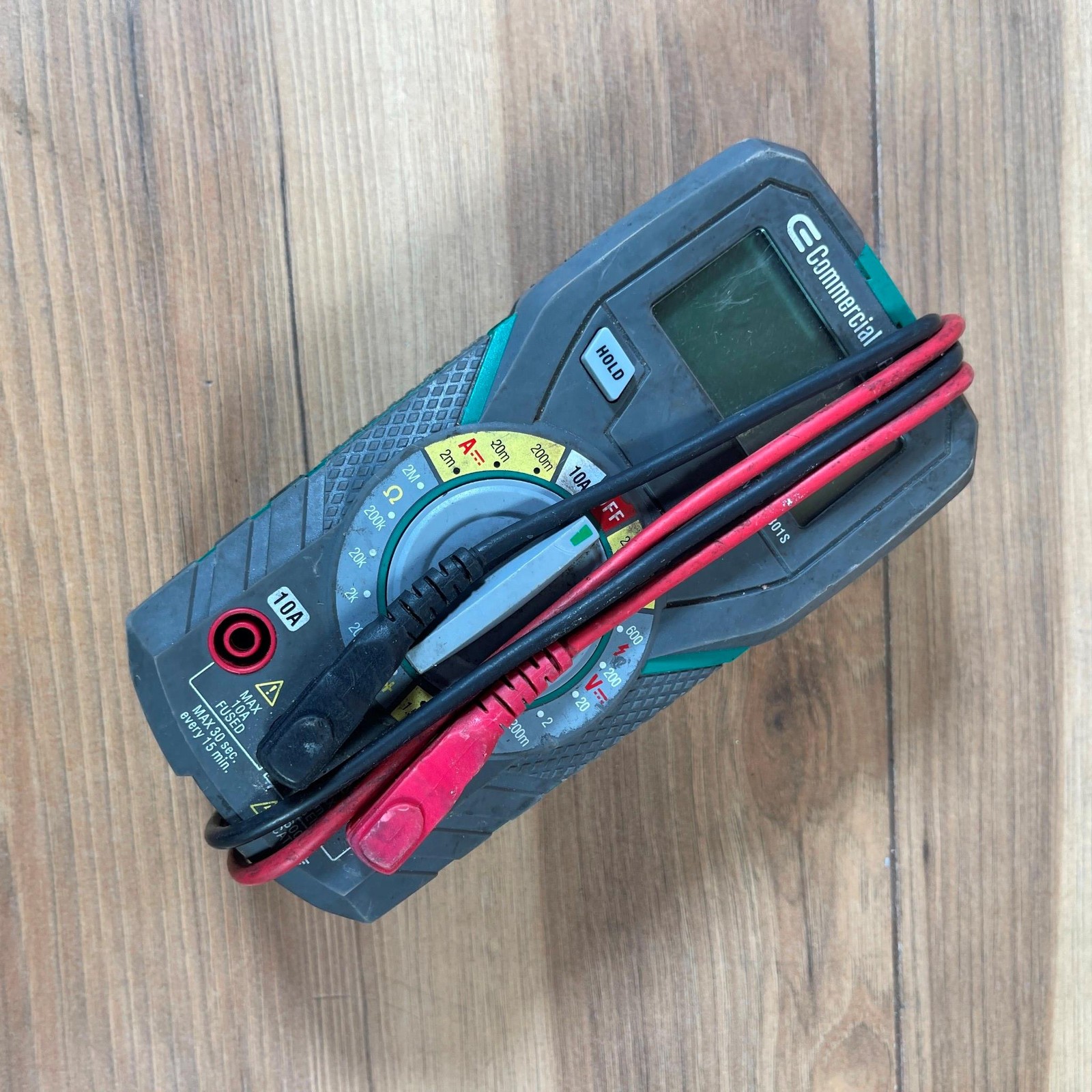 Commercial Electric MMM-8301S Digital Multimeter Gray Manual-Ranging Handheld