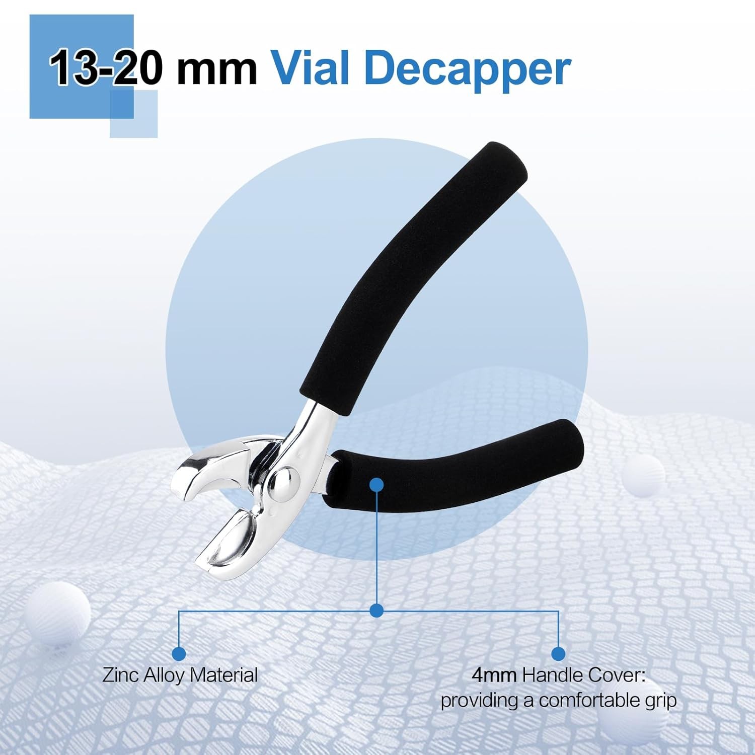 13-20 mm Vial Decapper Zinc Alloy Manual Vial Opener Bottle Decapper