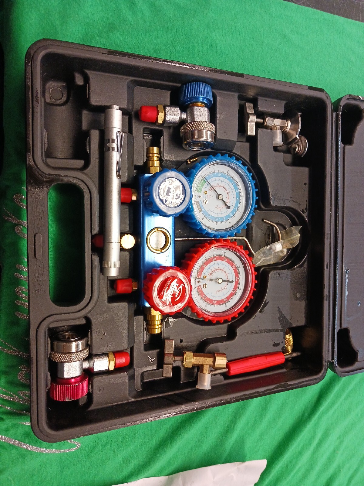 R134A HVAC A/C Refrigeration Kit AC Manifold Gauge Set Auto Service Kit