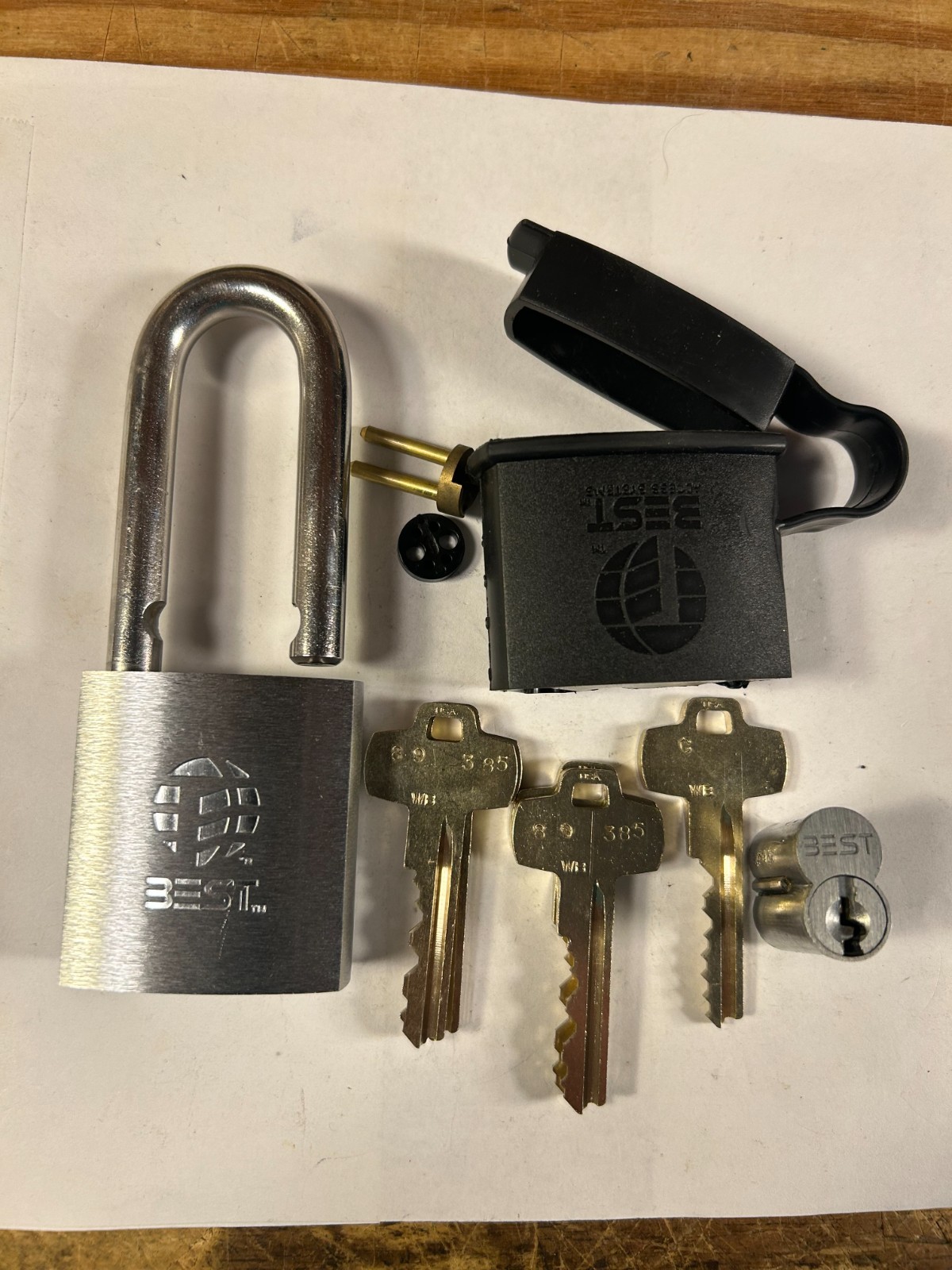 1-41B772L new Best Lock padlock keyed
