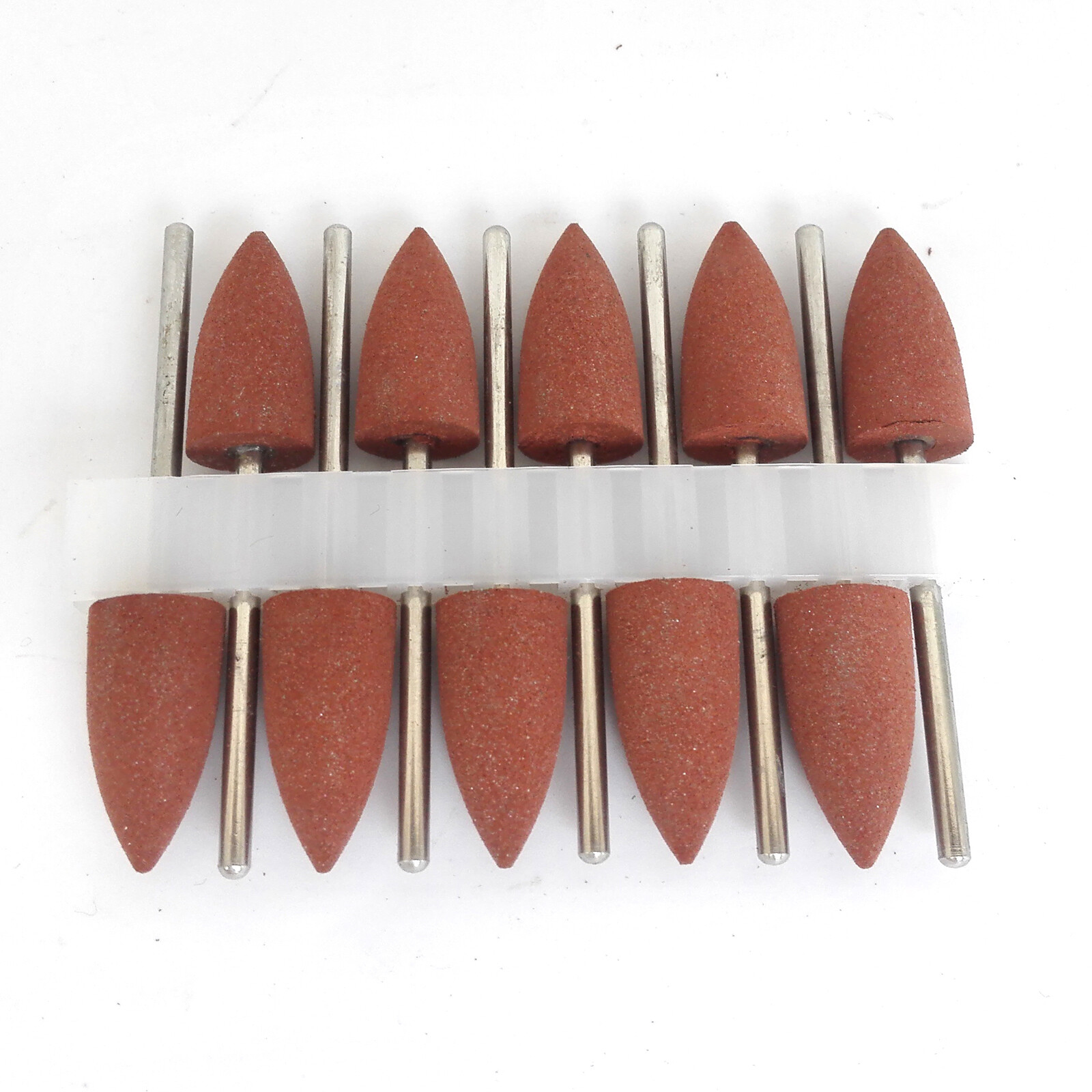 10pcs 2.35mm Dental Silicone Polishers Resin Base Acrylic Diamond Polishing Burs
