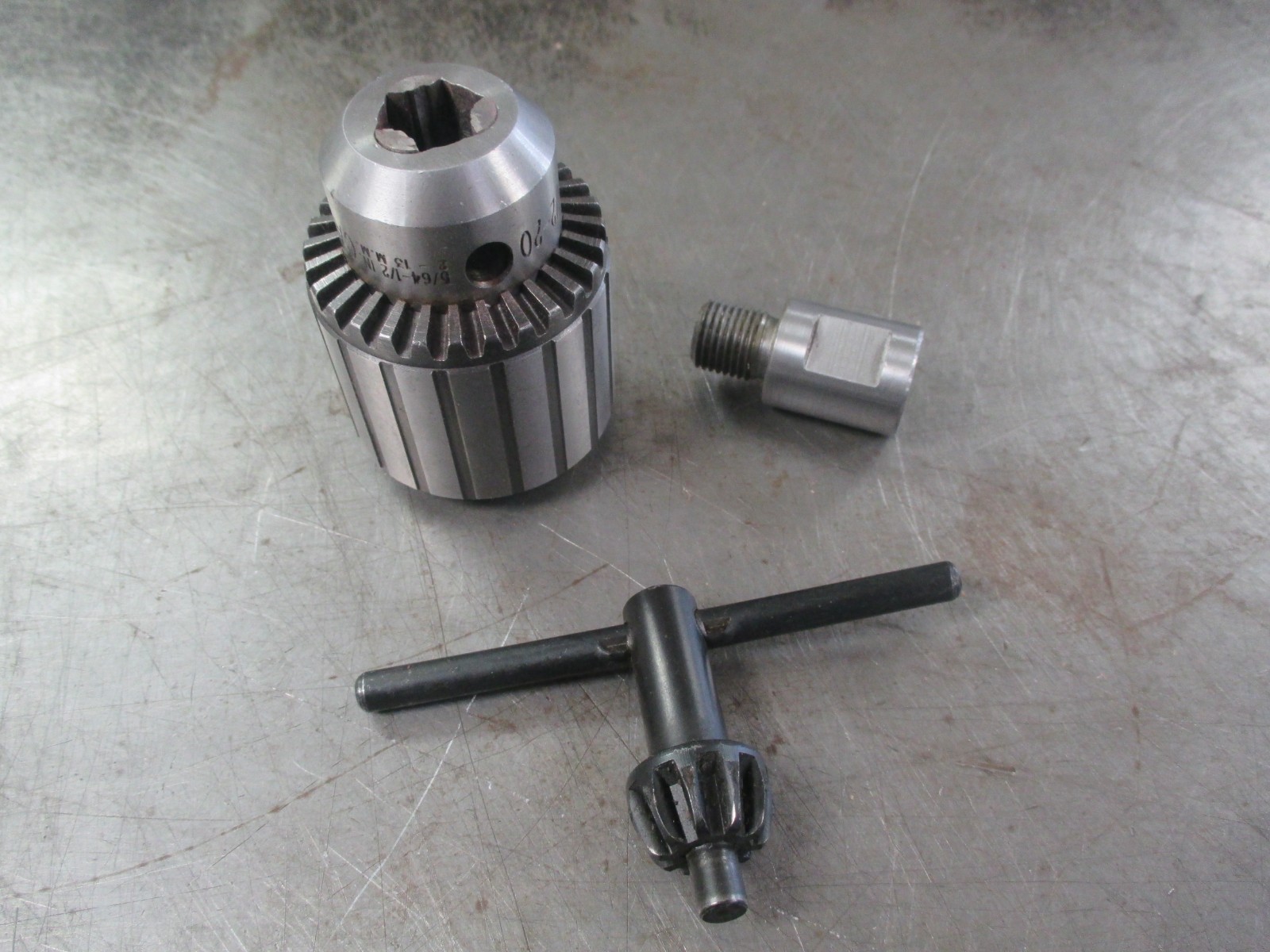 NEW #33BA 1/2-20 Jacobs 1/2″ Drill Chuck with 3/4″ Notched Mag Drill Arbor