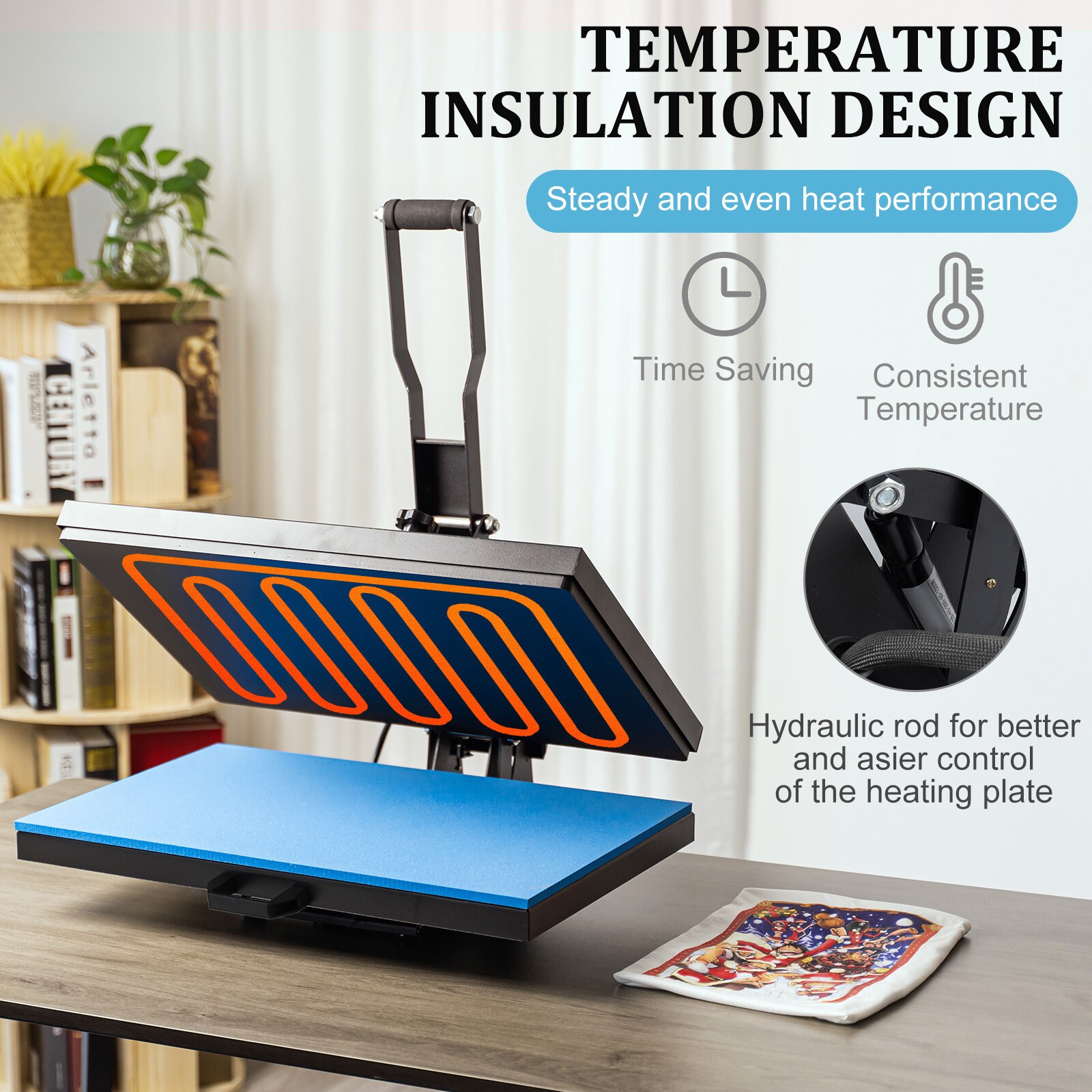 16″ x 24″ Clamshell Heat Press Machine for T-Shirt Sublimation Digital Transfer