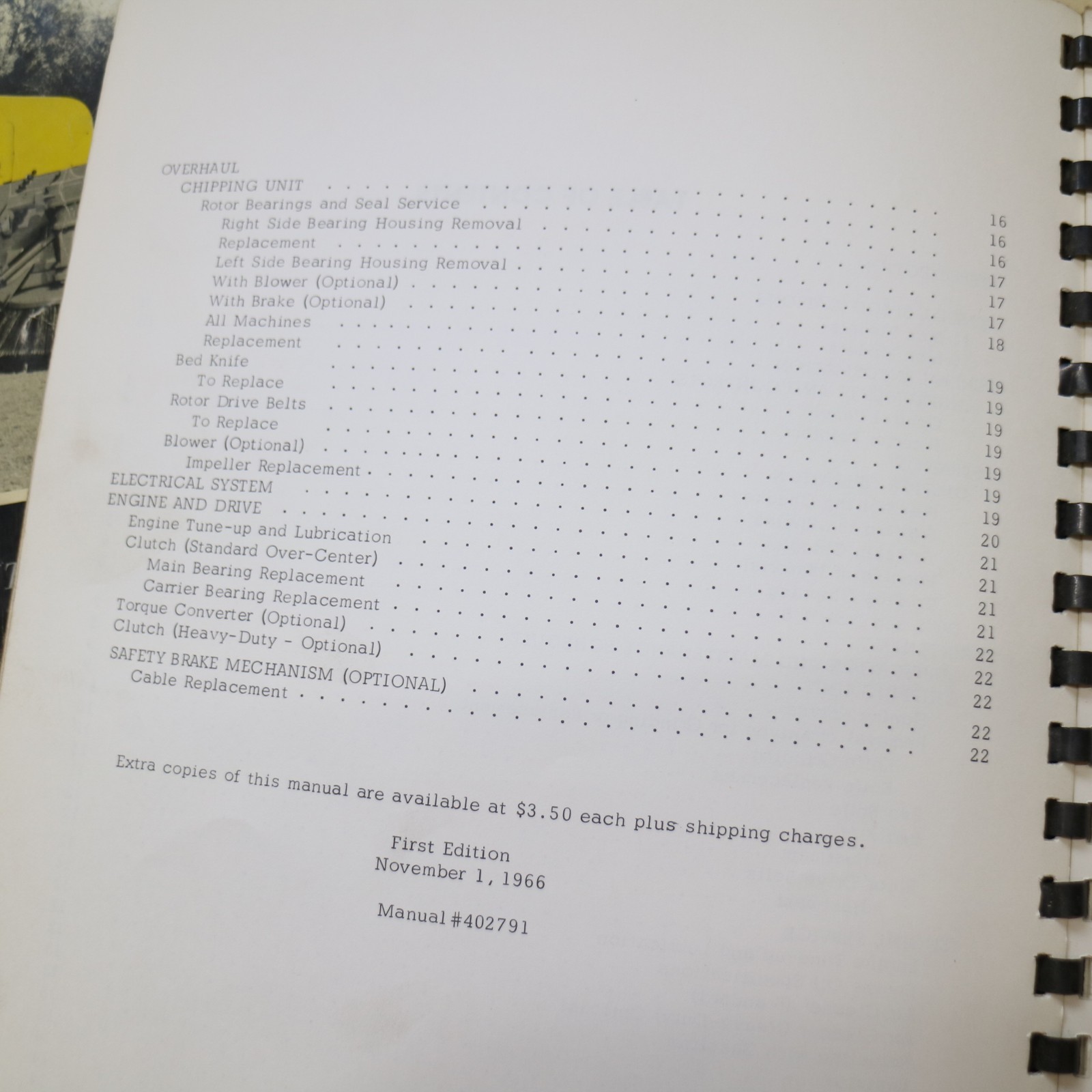 WAYNE 1000 Series Brush Chipper Owner Operation Maintenance Manual guide book