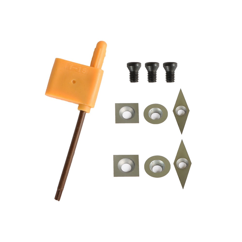 3 Piece Set Carbide Woodturning Tool Mini Size & Handles Fit For Turning Project