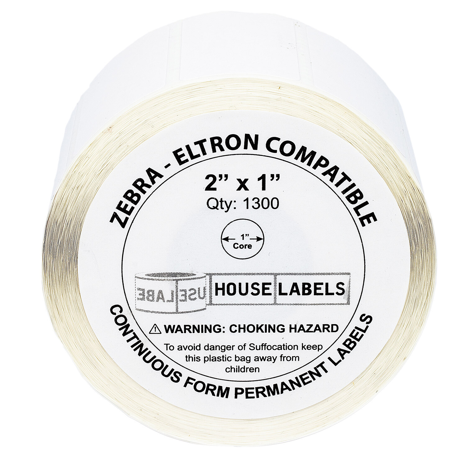 ZEBRA ELTRON 2×1 (2″ x 1″) Thermal Labels – (28) Rolls of 1300 – GX420t LP2824