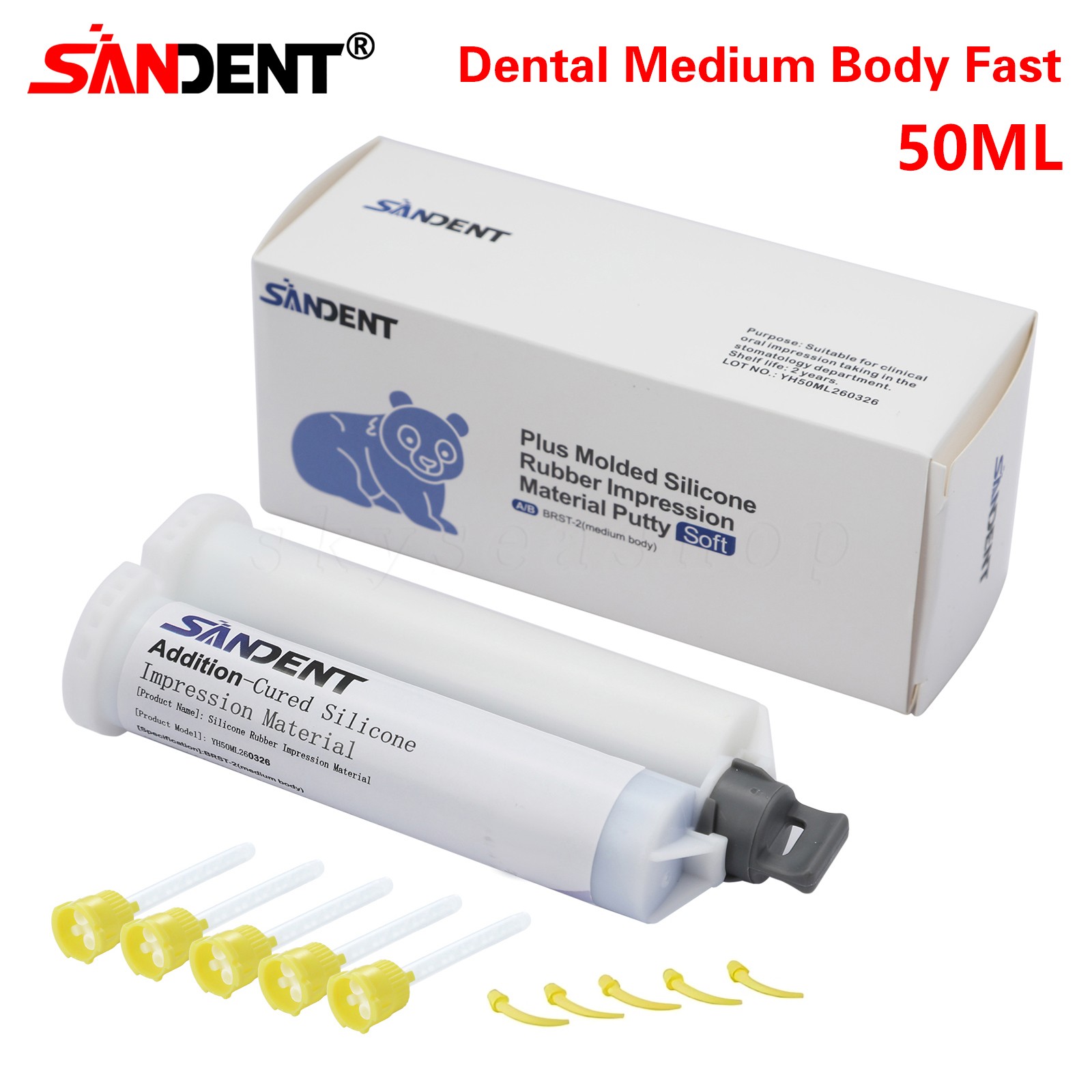 16x Medium Body Fast Set Dental Vinyl Polysiloxane Impression Material VPS PVS