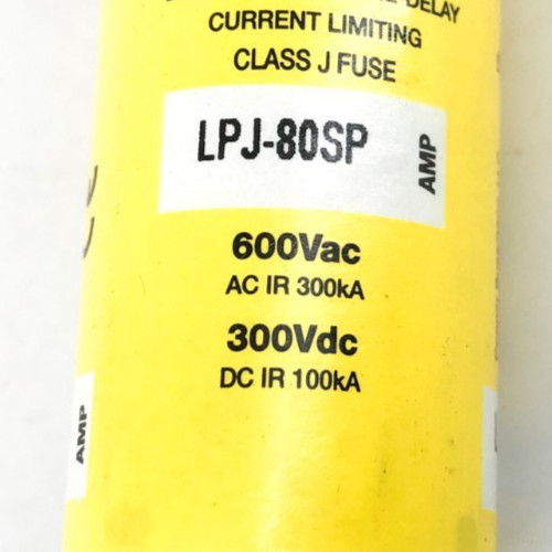 New Bussmann LPJ-80SP Dual Element Time Delay Fuse 80A 600VAC Class J 4XF41