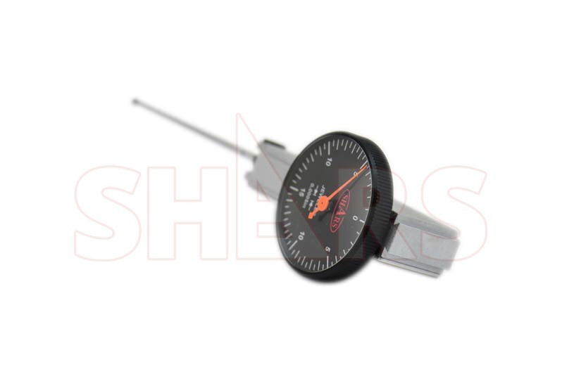 Shars 0.030″ Black Dial Face Dial Test Indicator .0005″ With Extended Arm NEW !]