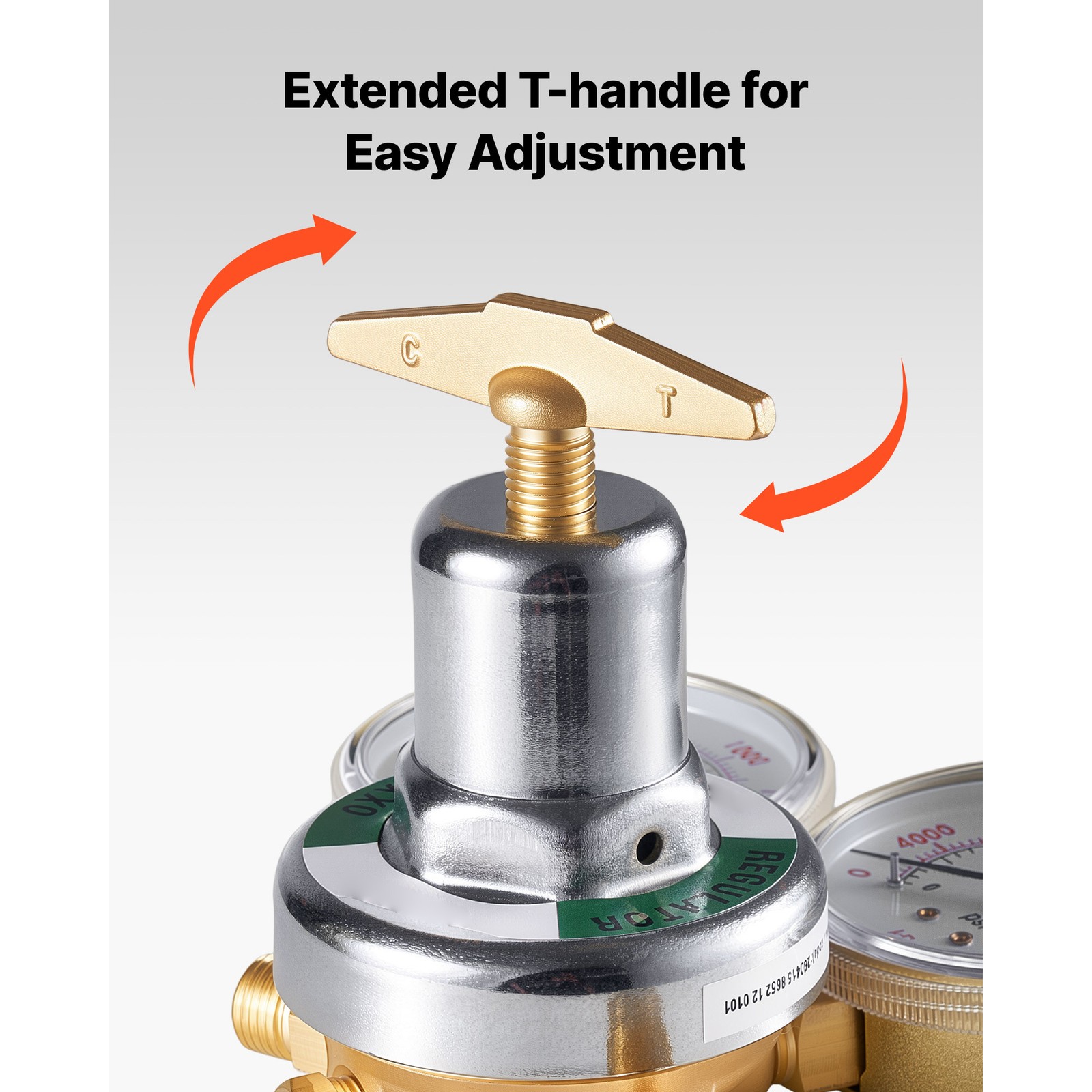 Uimoso Oxygen Acetylene Regulator Set for Welding with Gas Gauges and T-Handle