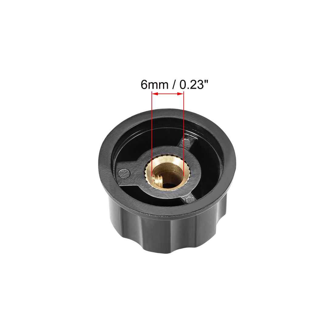 5pcs 6mm Insert Shaft Potentiometer Rotary Knob with 40mm 0-100 Dial Face Plate
