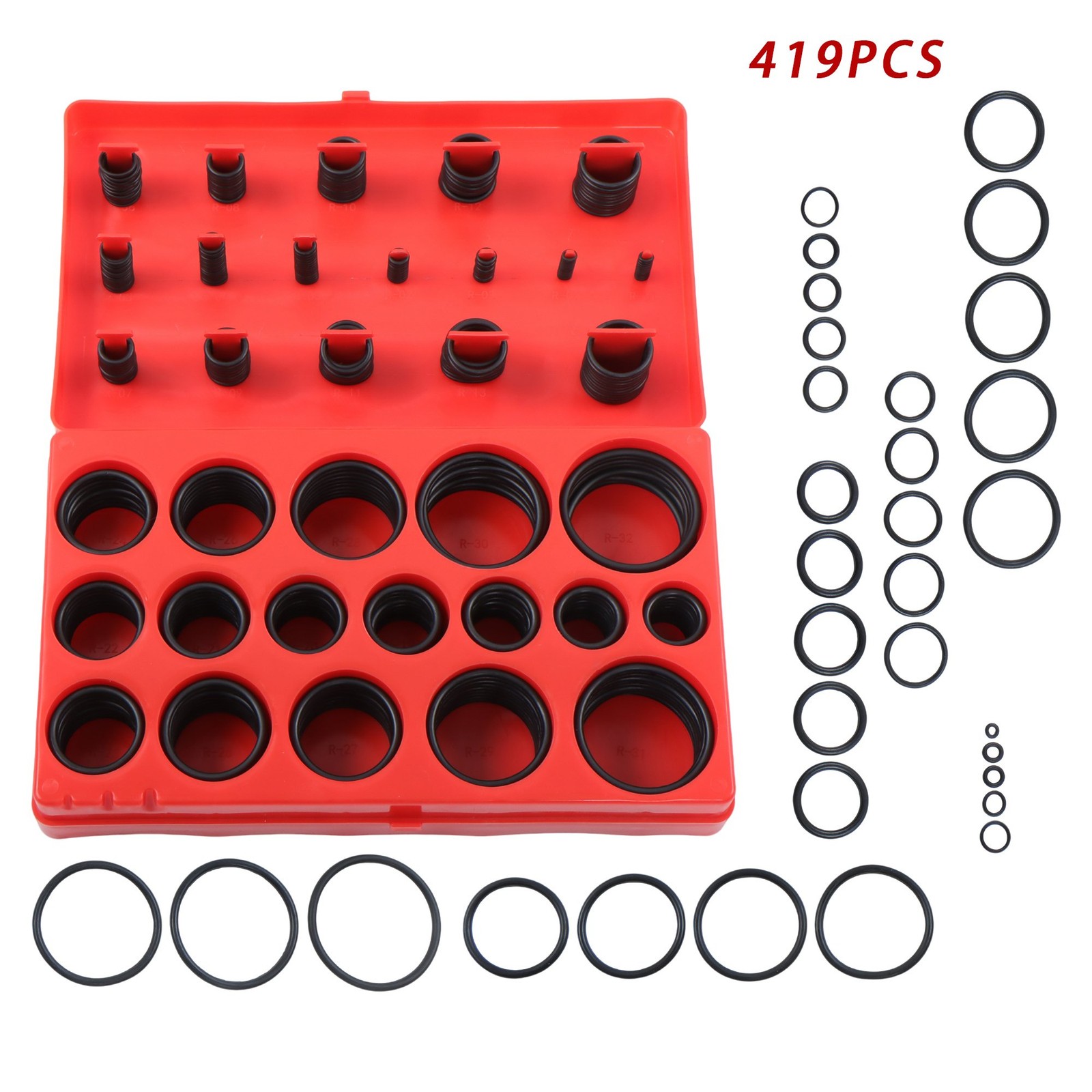 Universal O Ring Assortment Set Metric Oil Proof Kit 32 Size O-Ring 419 PACK