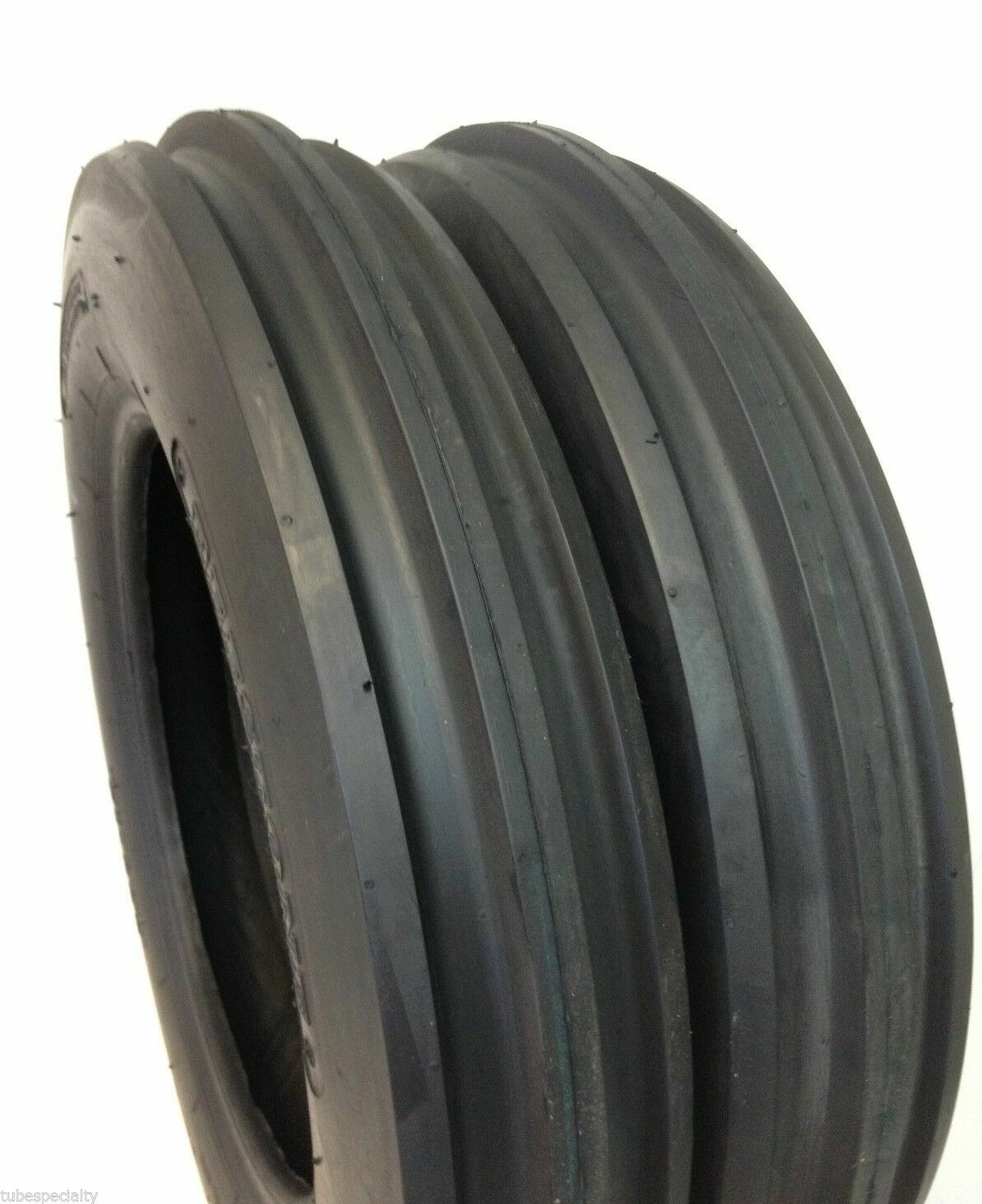 TWO 4.00-15 Premium Front Tractor Tires Tubeless LRB F2 400×15 400-15 Three Rib