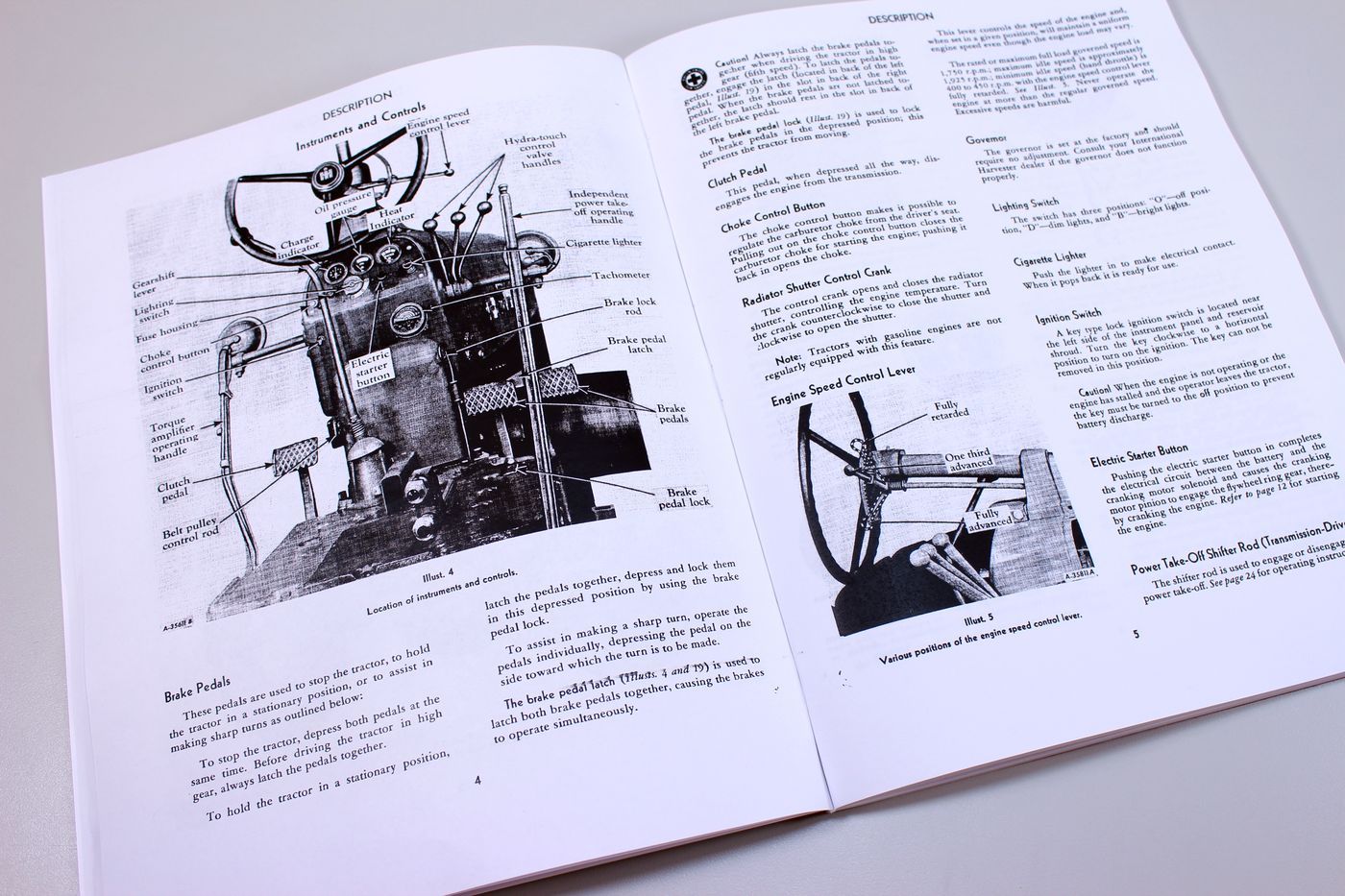 International Farmall 350 Gas Tractor Owners Operators Printed Manual Ihc Ih