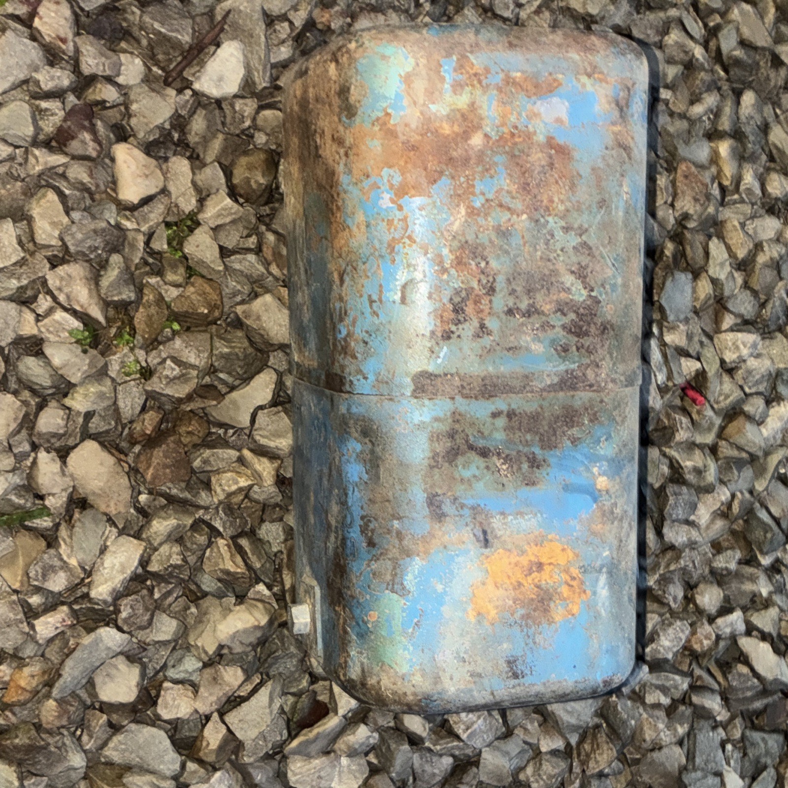 Vintage Gasoline Fuel Tank Assembly with Fuel Gauge for Tractor
