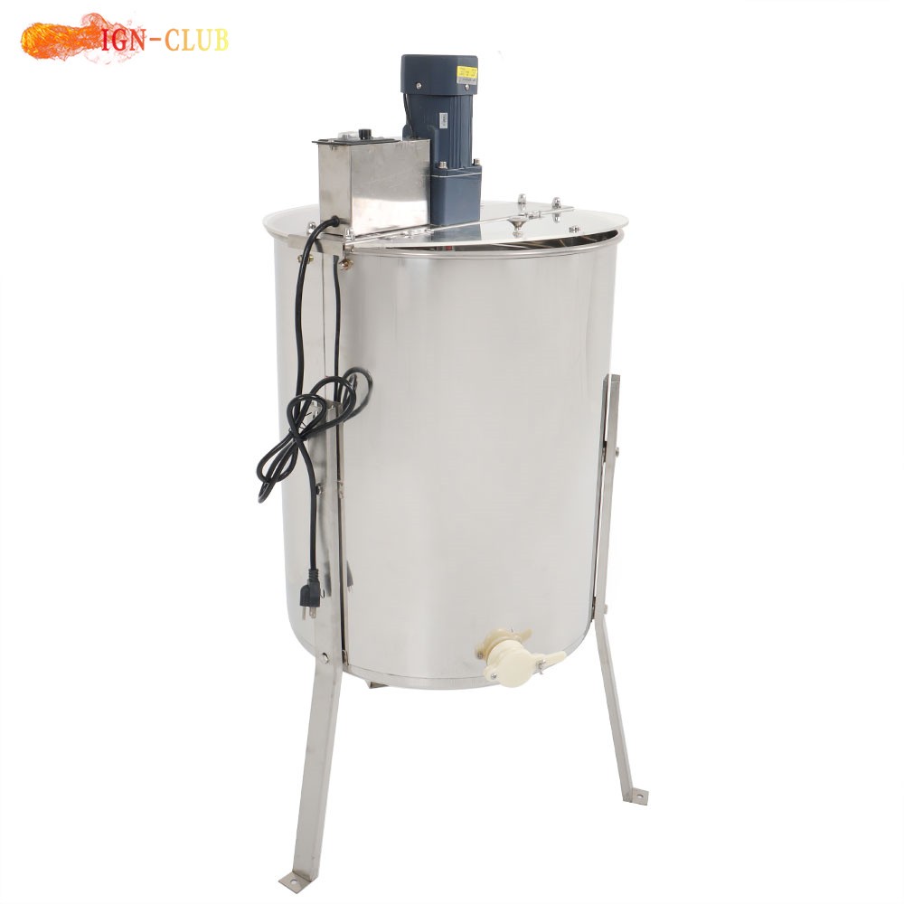 1300RPM Electric Honey Extractor 4/8 Frames Beekeeping Equipment Stainless Steel