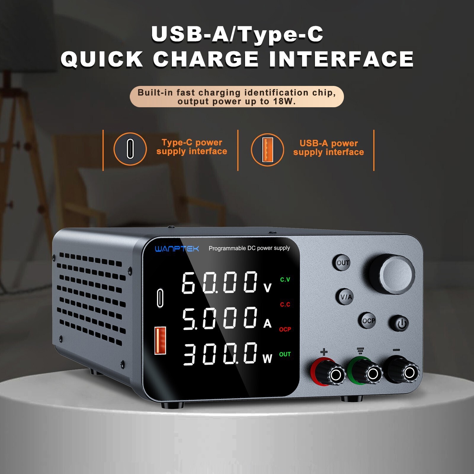 DC Adjustable 0-30V 0-5A 10A Lab Power Supply Precision Variable Bench Switching