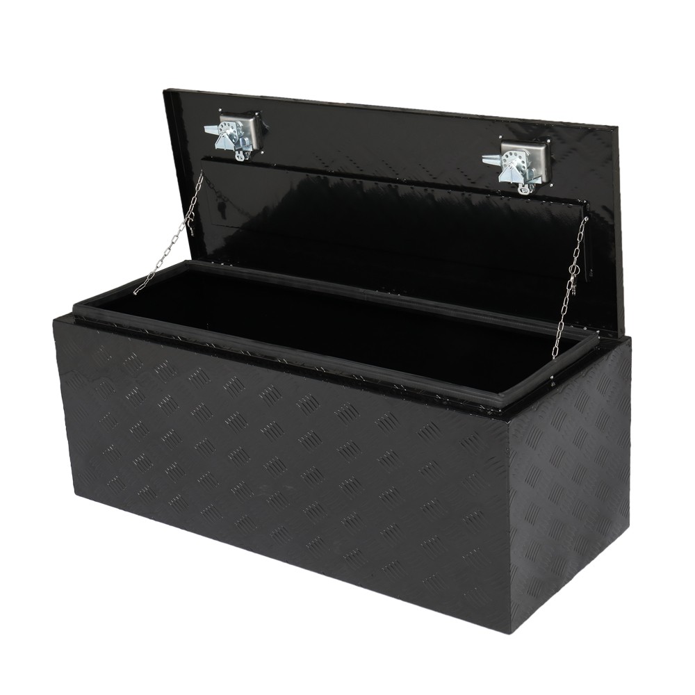42″ Aluminum Under Body Toolbox 5 Bar Tread Black