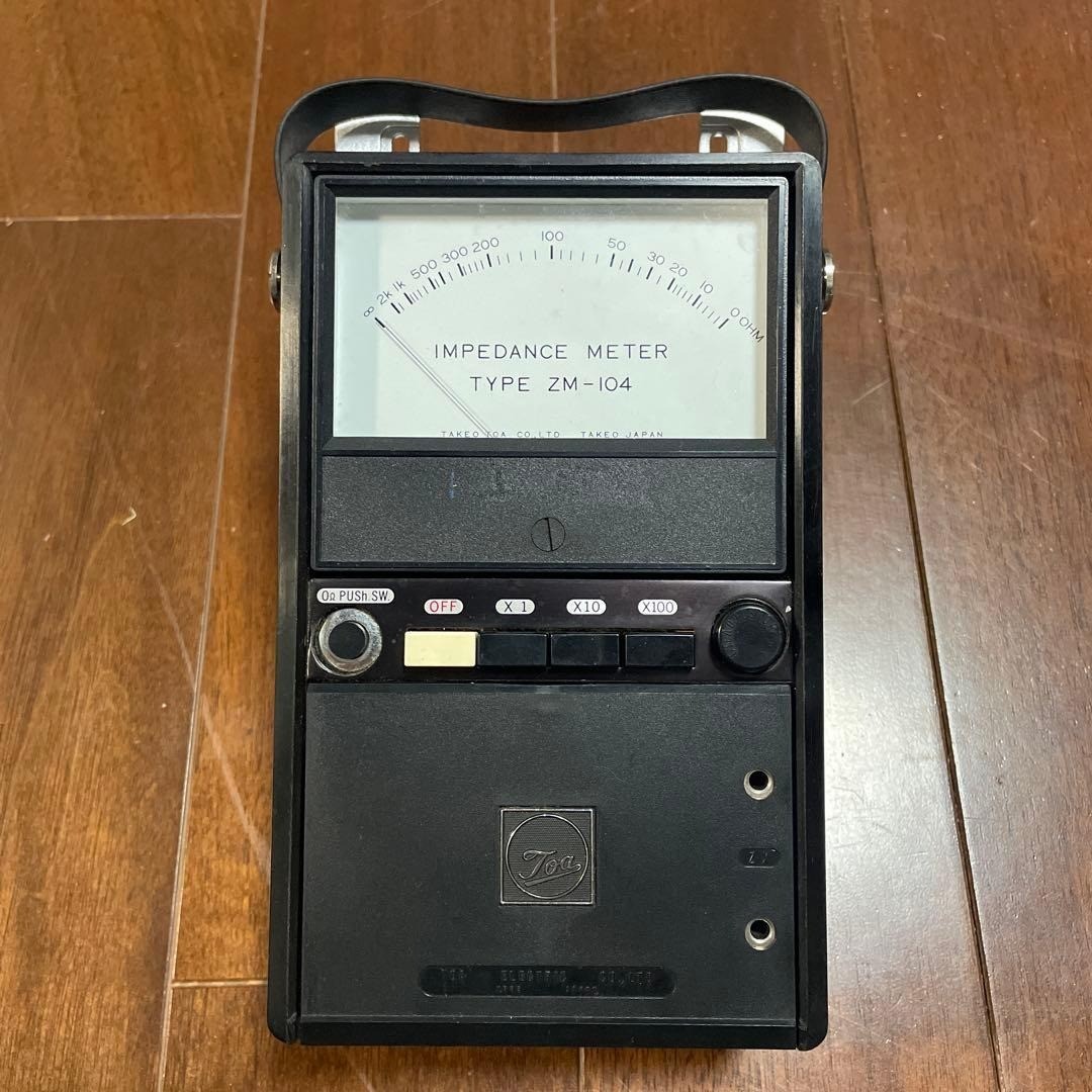 TOA ZM-104 Impedance Meter Handheld Battery Operated Japan Used, Tested