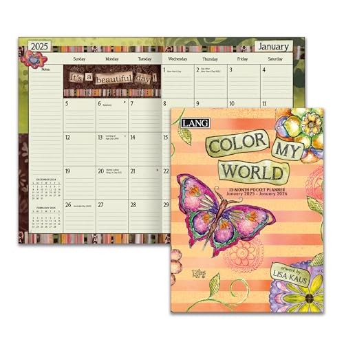 Lang, Color My World 2025 Monthly Pocket Planner By Lisa Office_product