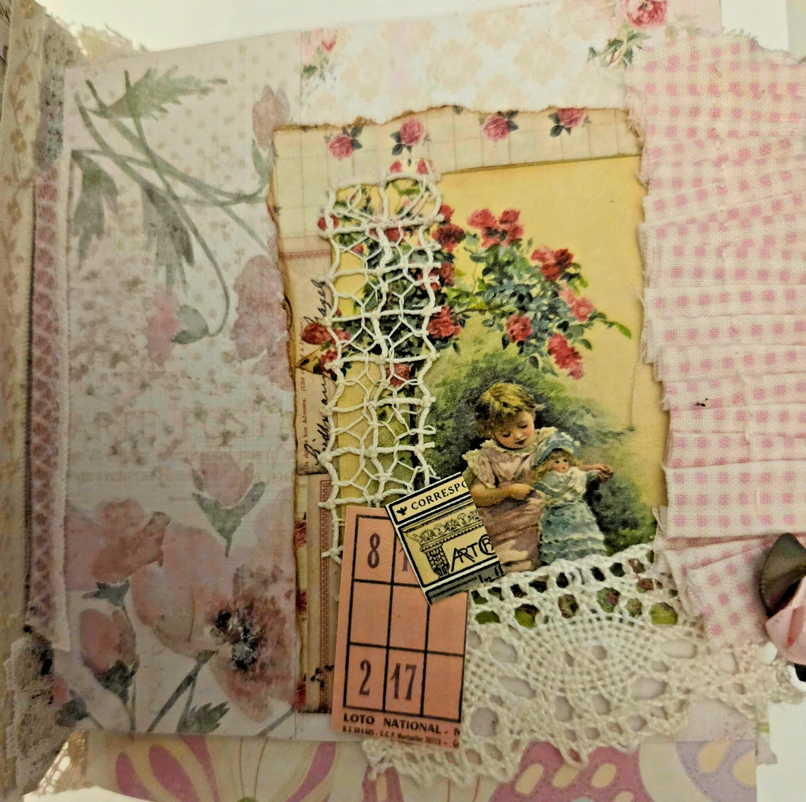 Sweet Junk Journal Perfect for Young Lady Handmade 100+ pages Shabby Chic