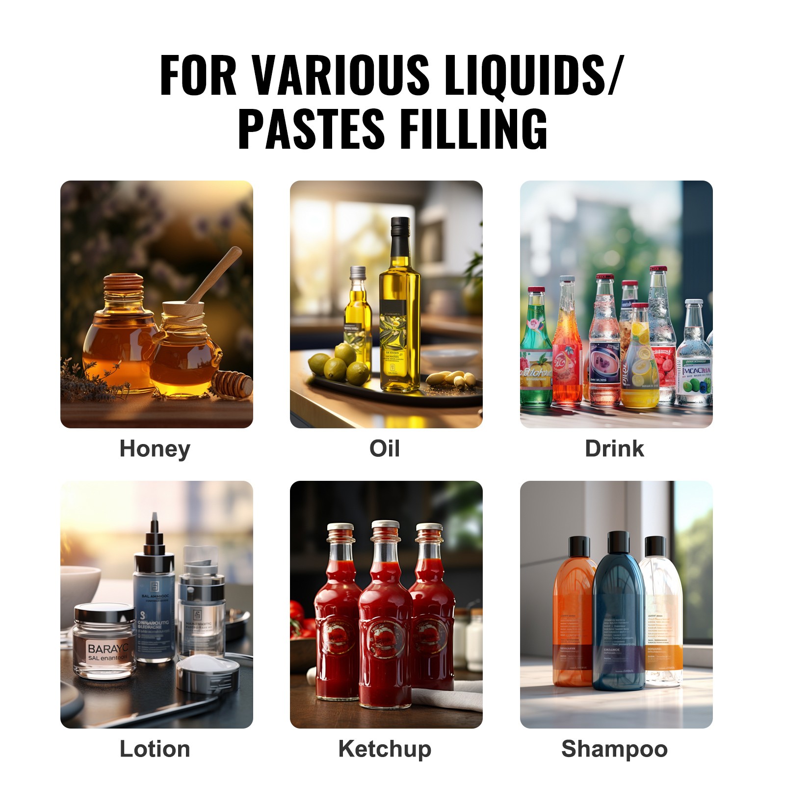 Manual Liquid Filling Machine Oil Paste Bottle Filler 5-50ml Adjustable
