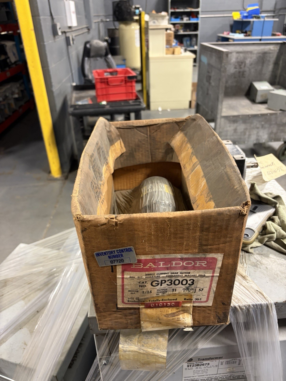 NEW BALDOR GP3003 INDUSTRIAL MOTOR 90VDC 30-BA-0 1/15HP 0.6A