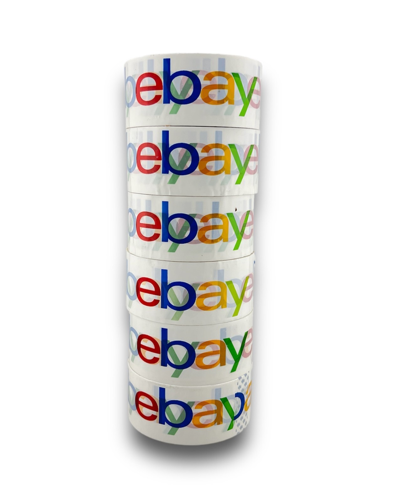 6 Roll EBAY Packaging Shipping Box Tape Color Logo 2” x 75” Yard Thick Sticky