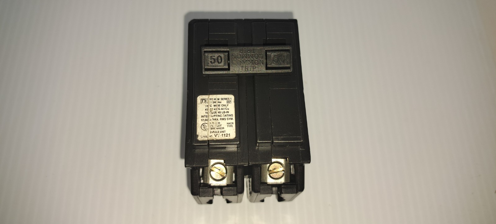 Square D HOM250 50 Amp 2 Pole 120/240V Type HOM Circuit Breaker