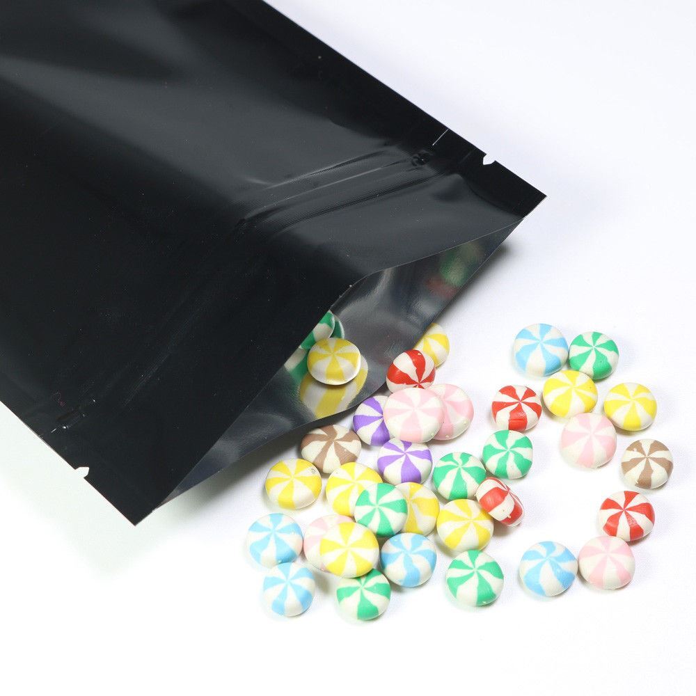 Multi-Size Both Sided Colored Glossy Mylar Foil Zipper Seal Bag Wholesale Z01