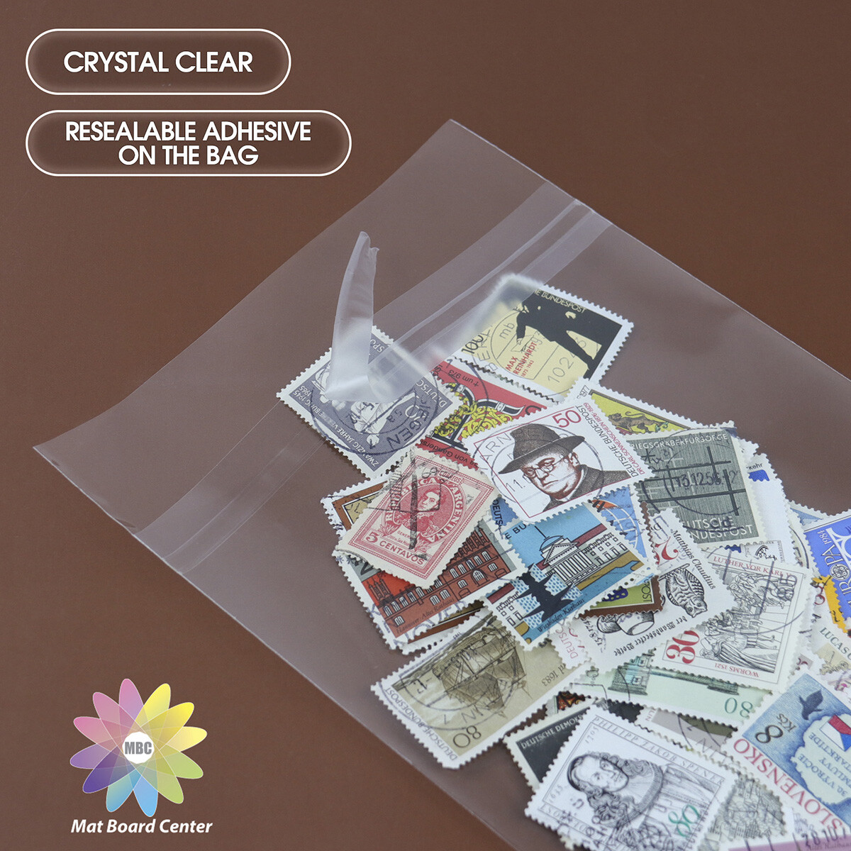 4Mil 6×9 inches Clear Resealable Self Adhesive Seal Cello Lip Tape Plastic Bags