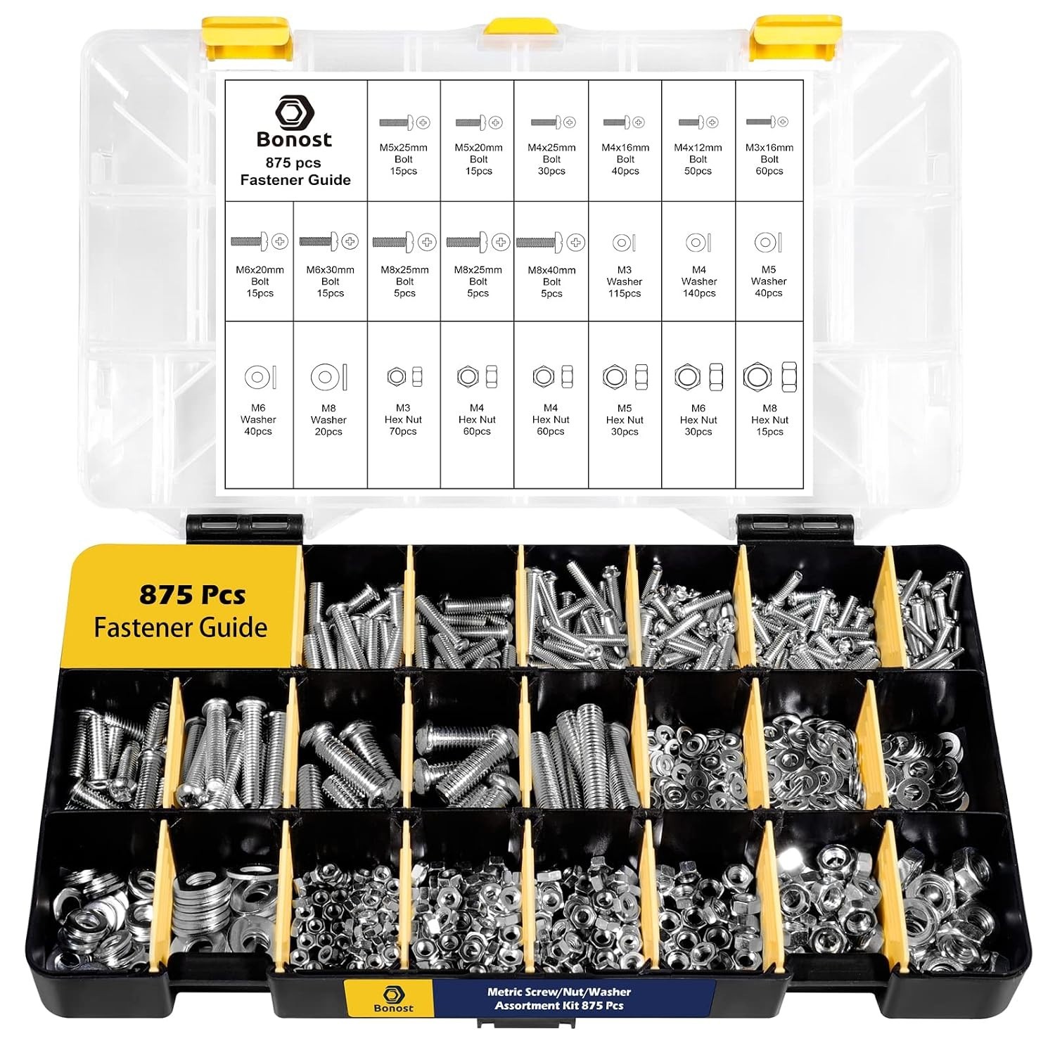 2300-Piece Nuts, Bolts, Washers Set – High-Quality Material