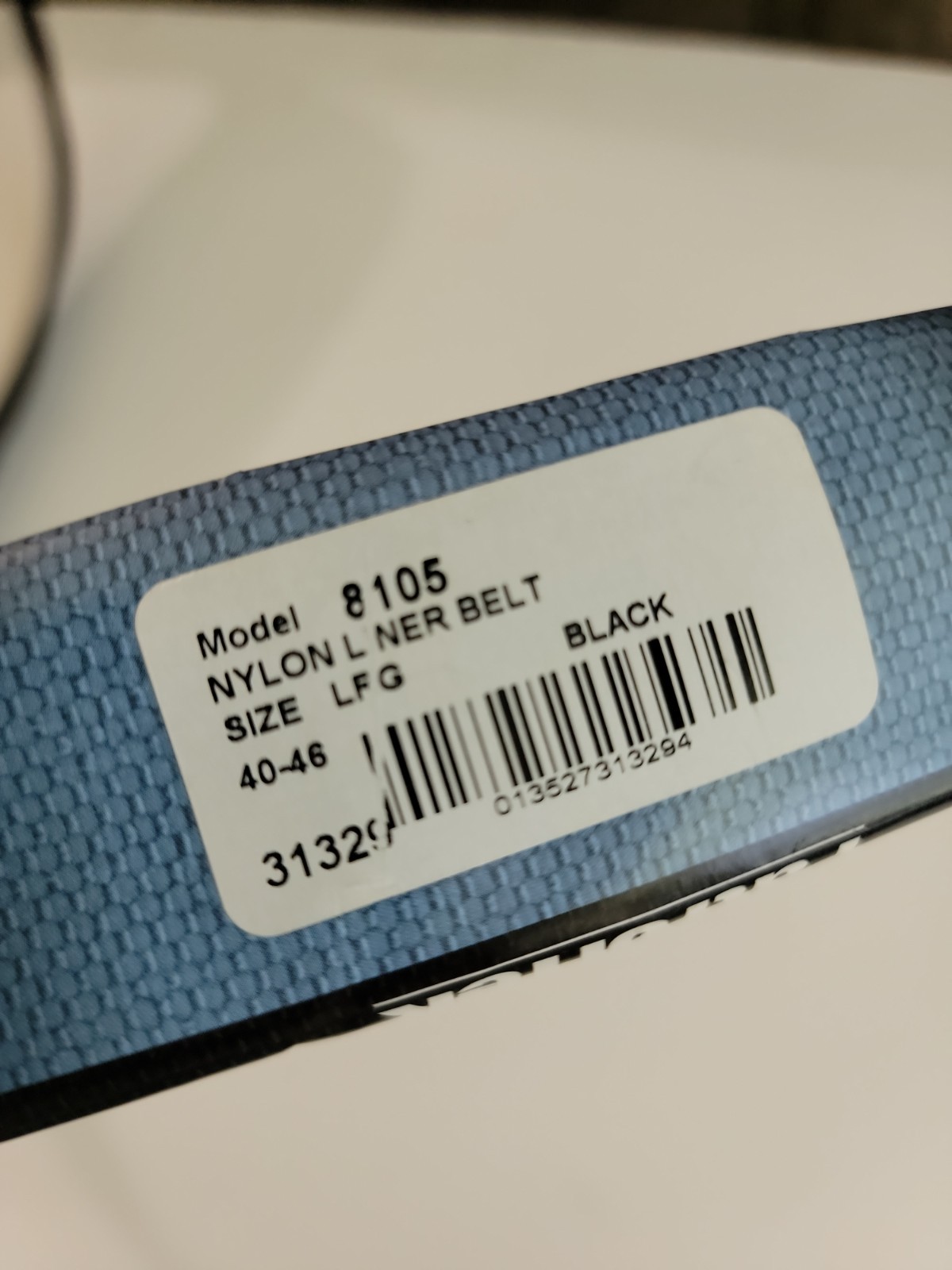 Bianchi Inner Duty Belt 8105 Size 40-46″ Medium Black Nylon NEW