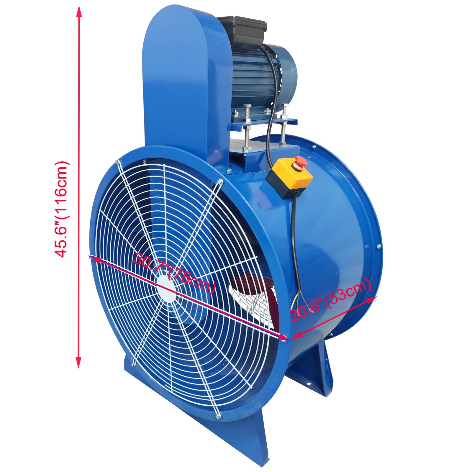 Industrial Tube Axial-flow fan 220V 4HP 28″ Inside Dia. 1450 r/min Speed 300 Pa