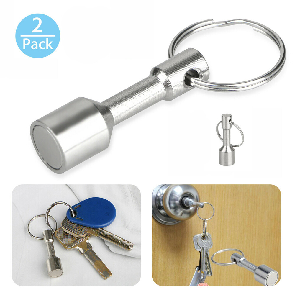 2 Pack Strong Keychain Magnet – For Hanging Keys and Testing Metal Jewelry Test