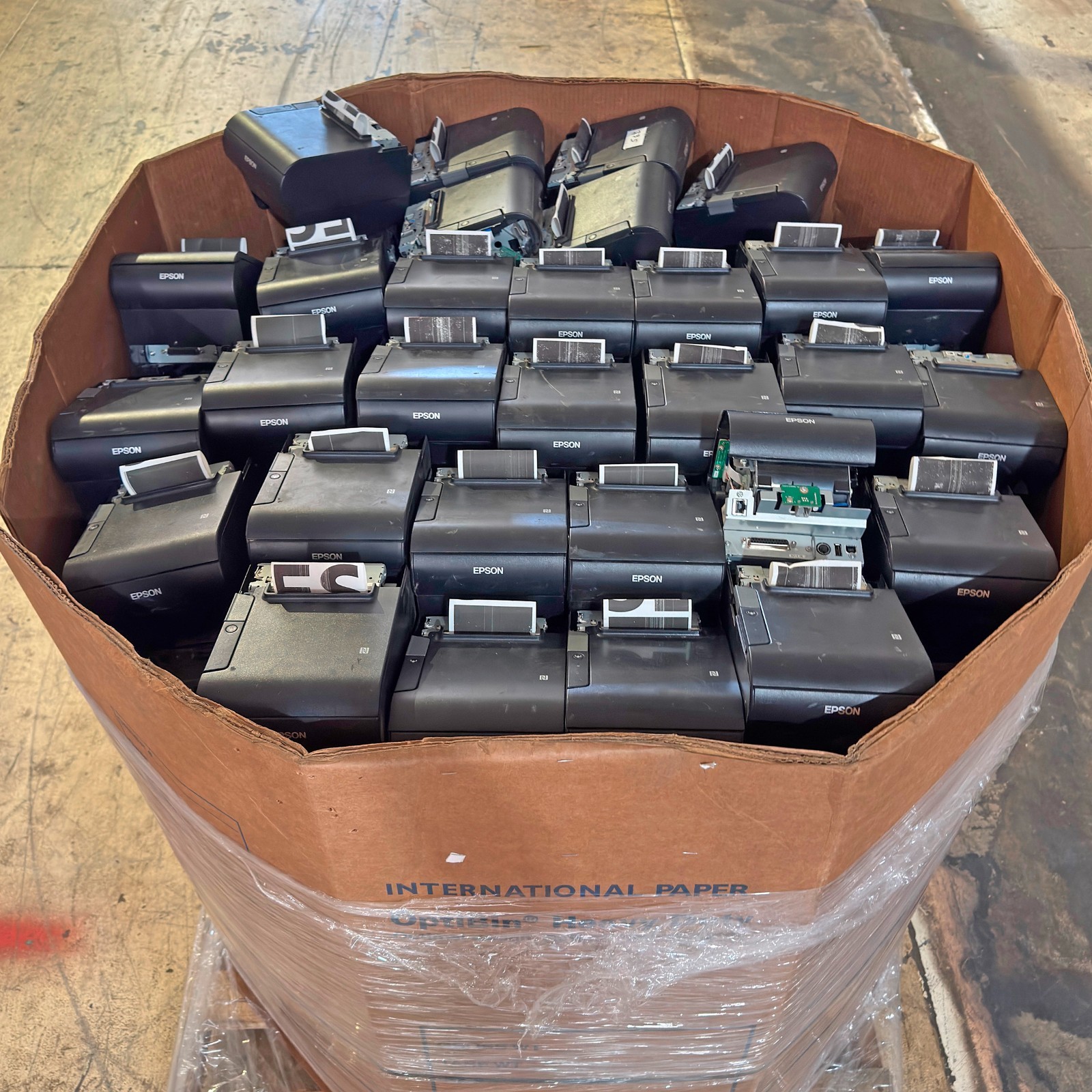 Lot of 200 – AsIs Epson TM-T88VI Portable Printer No Front Top Lid Bad Printhead
