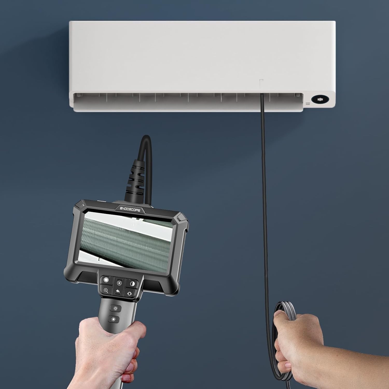 Advanced Endoscope Camera with 180° Rotation, Ideal for Mechanics & Home Repairs