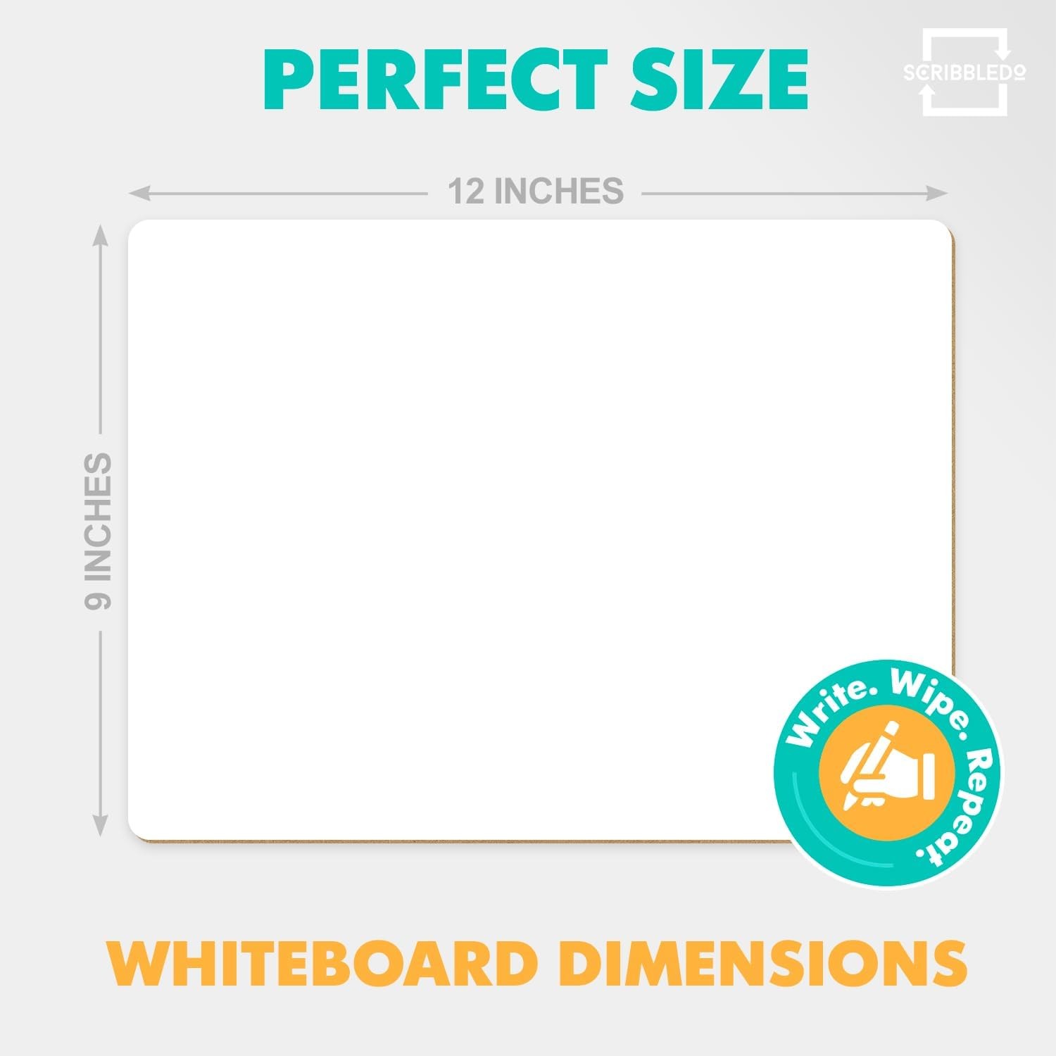 Small Dry Erase Boards 2 Pack 9×12 Double Sided Whiteboard | Double Sided