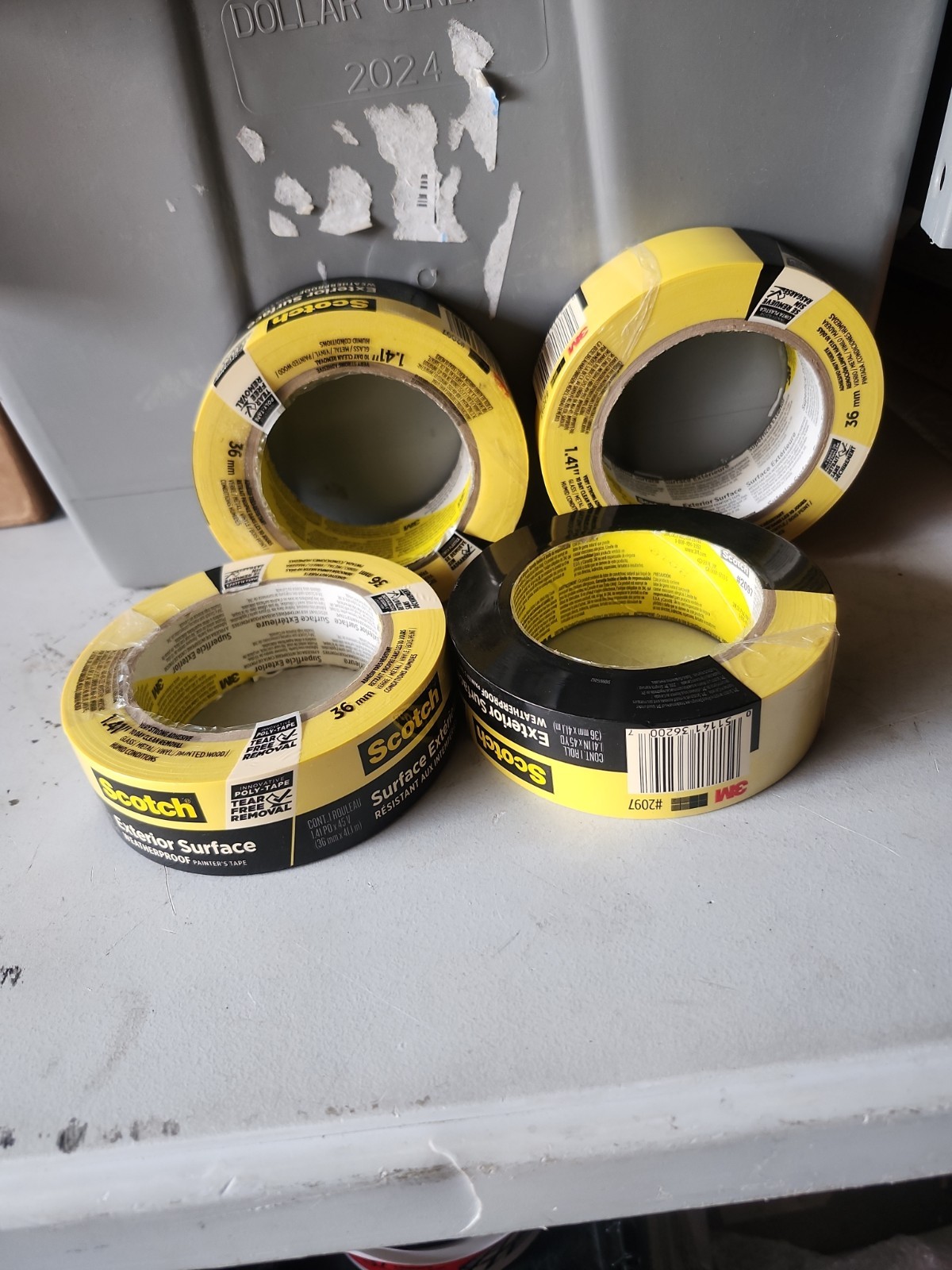 4 Scotch Exterior Painter’s Tape Waterproof Masking Tape For Exterior Surfaces