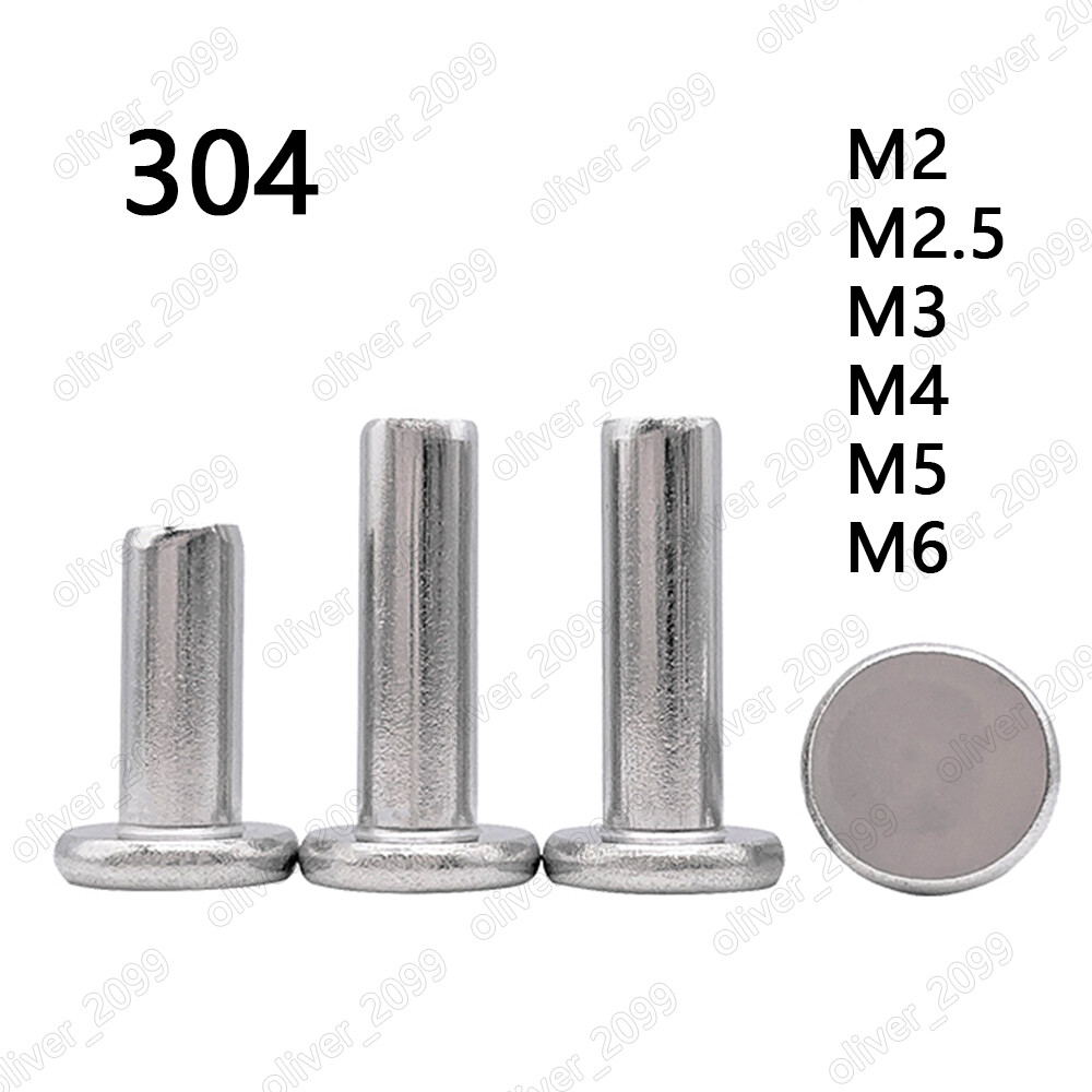 304 Stainless Steel Flat Head Rivets M2/M2.5/M3/M4/M5/M6/M8