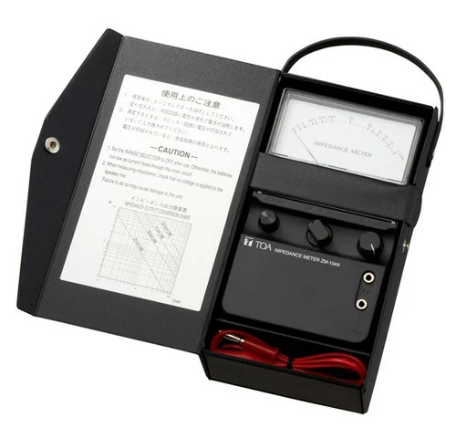 TOA ZM-104A Impedance Meter Measures Impedance of Speaker Lines Up to 100k Ohms