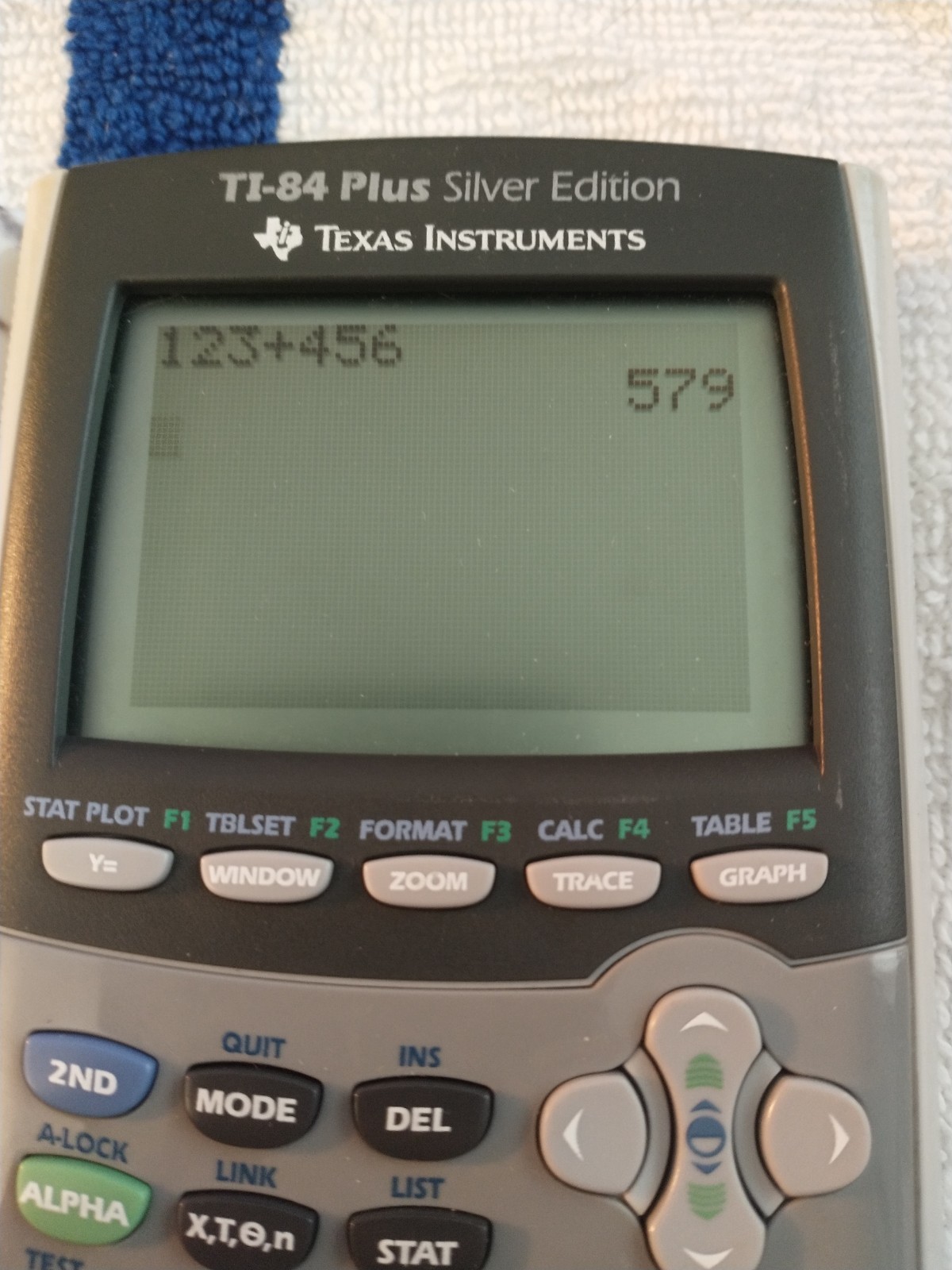 Working Texas Instruments TI-84 Plus Black And Gray Graphic Calculator