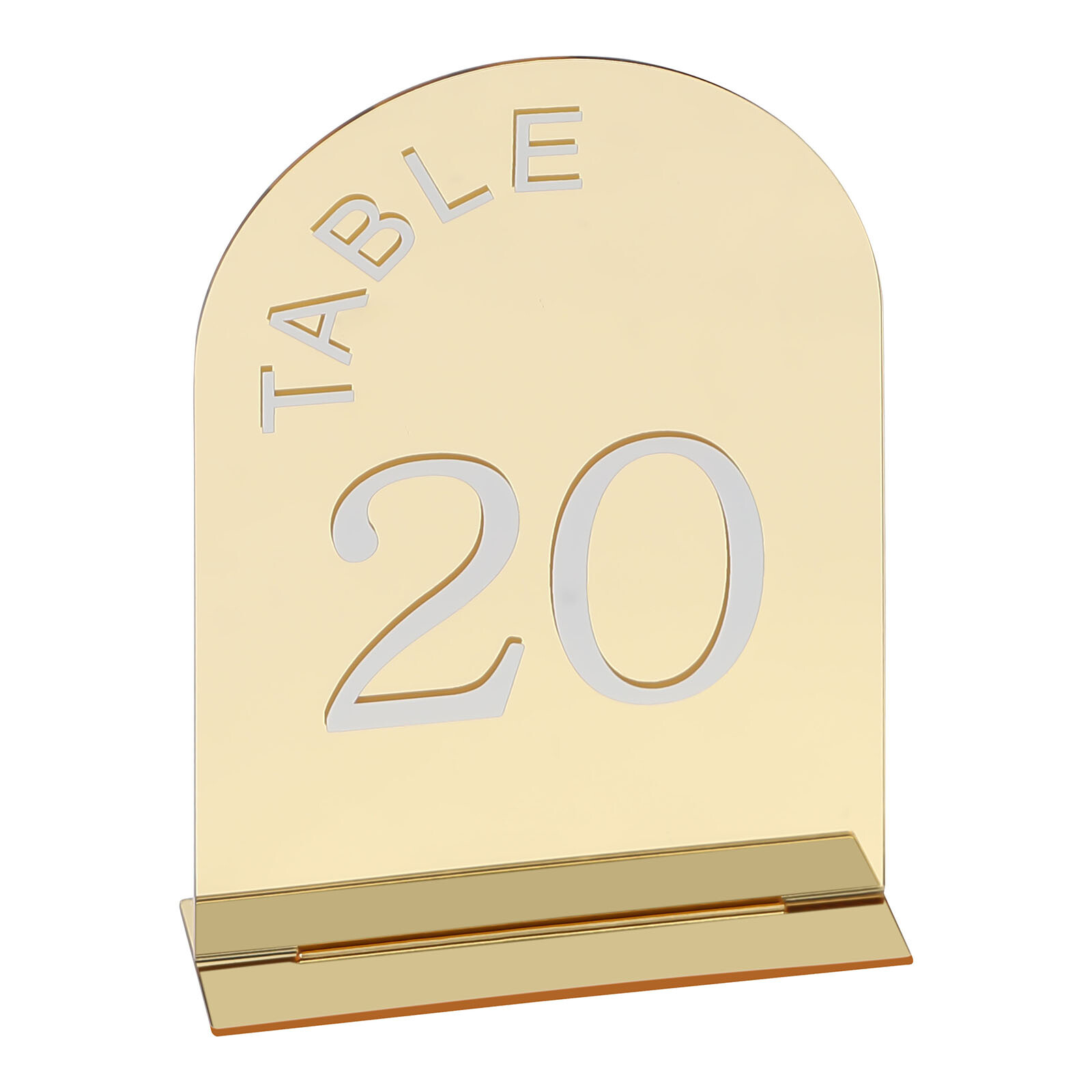 20 Pcs Wedding Table Numbers Mirror Acrylic Table Number Table Sign Numbers