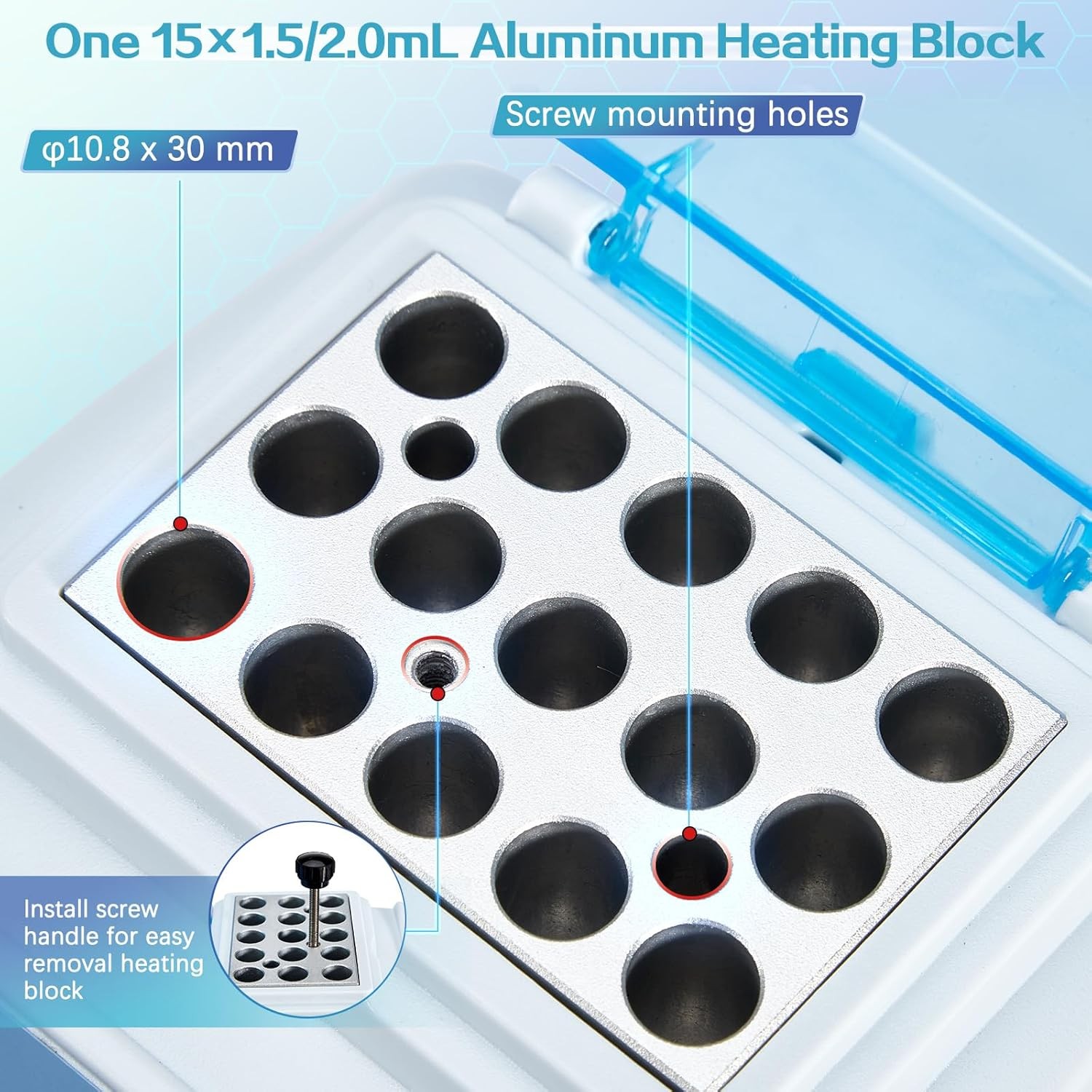 Lab Dry Bath Heating Mini Heating Dry Bath Incubator Thermostatic Heater Block