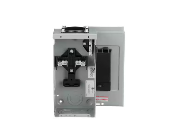Eaton BR 70 Amp Outdoor 2 Space 4 Circuit Main Lug Loadcenter with Cover