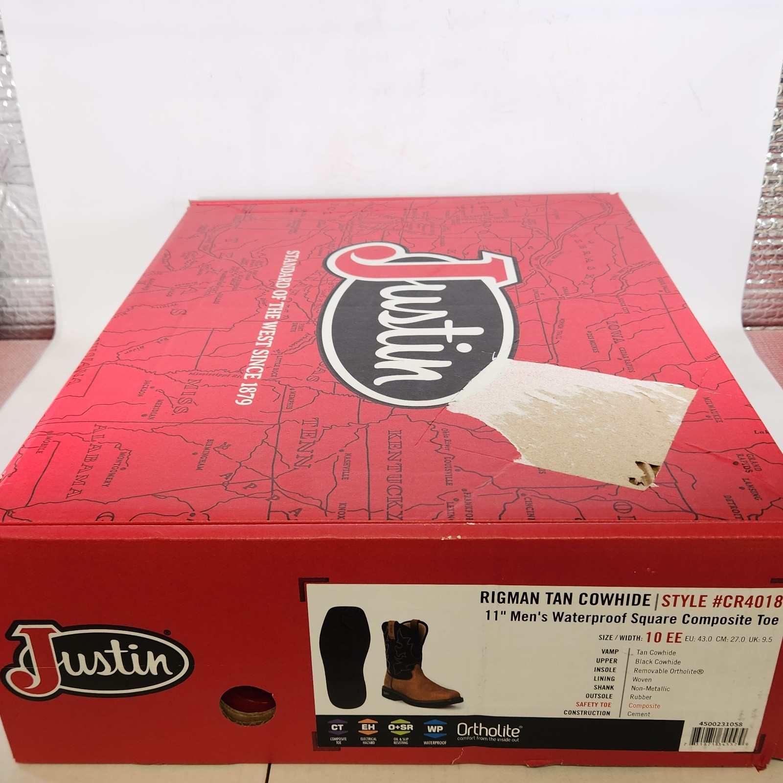 10 WIDE MEN – Justin Rigman 11″ Waterproof / COMP TOE / EH / SR – CR4018