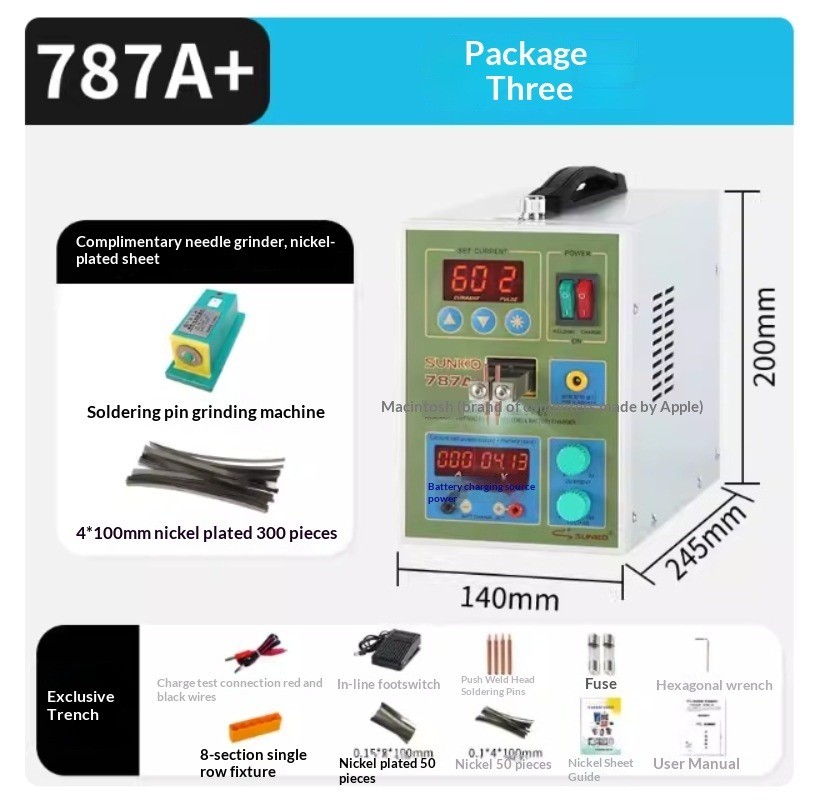 Small Precision Nickel Sheet Battery Spot Welder for Household Battery Welding