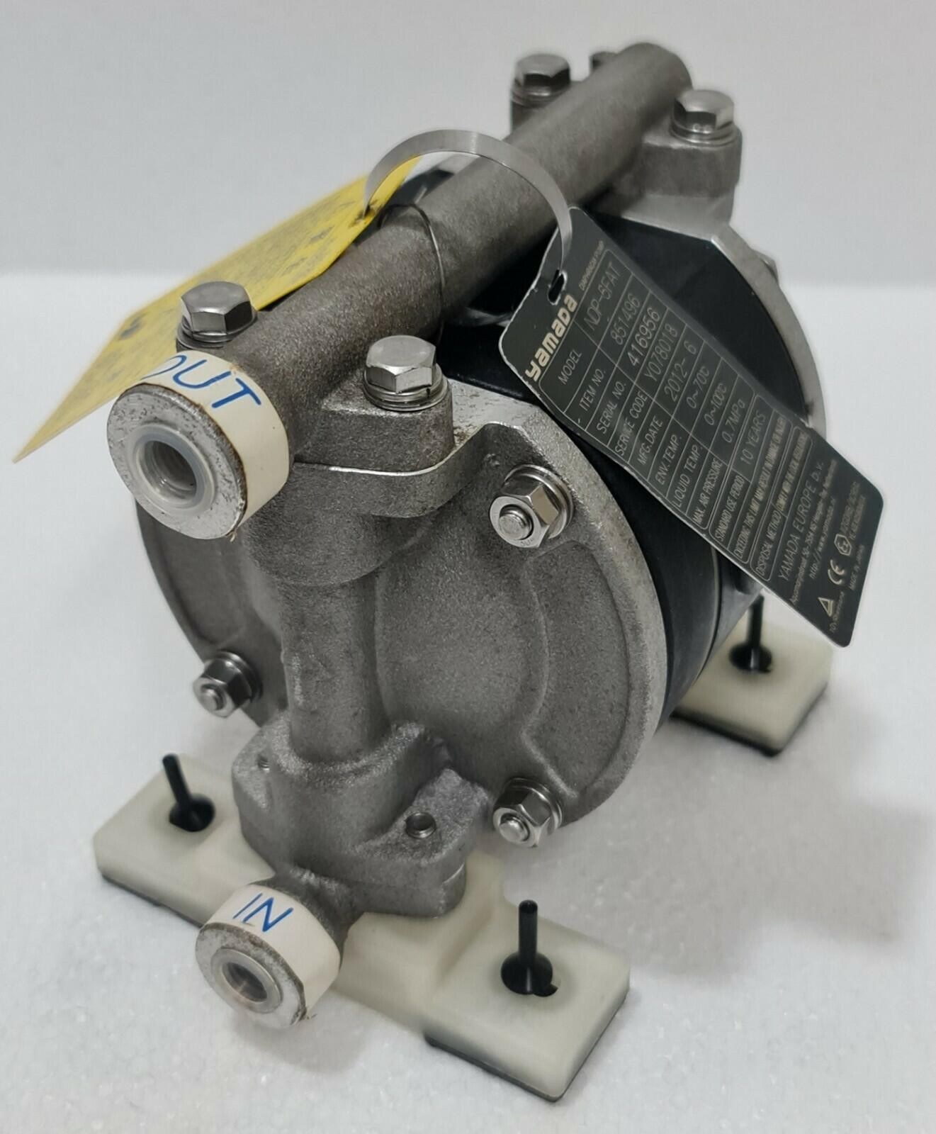 YAMADA NDP-5FAT AIR POWERED DOUBLE DIAPHRAGM AODD PUMP 851496