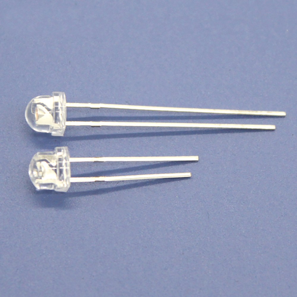 5mm LED Light Emitting Diode Lamp Clear Green Pink Red Blue Yellow Orange Purple