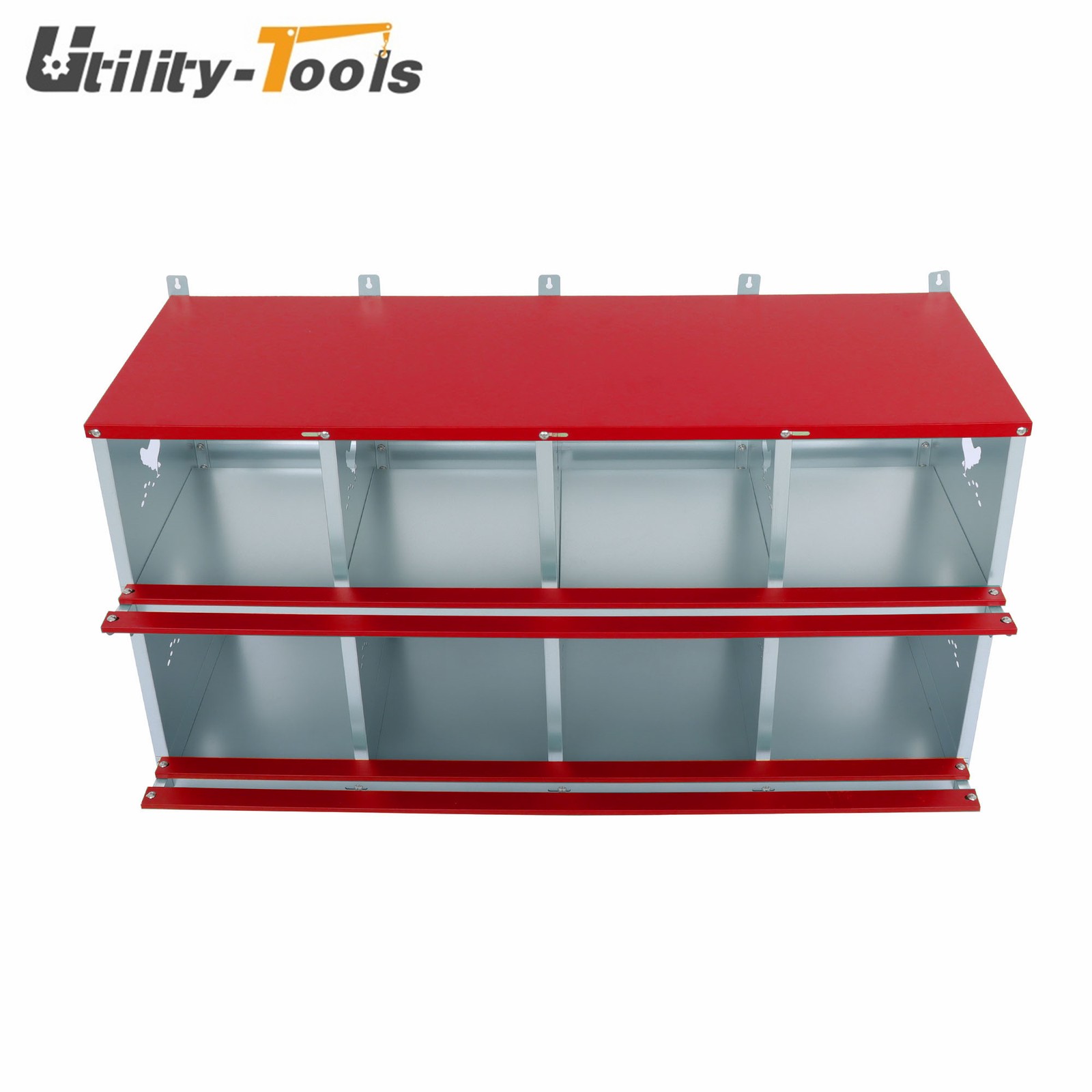 Durable Materials Chicken Nesting Boxes 8 Compartment Metal Poultry Nest Box
